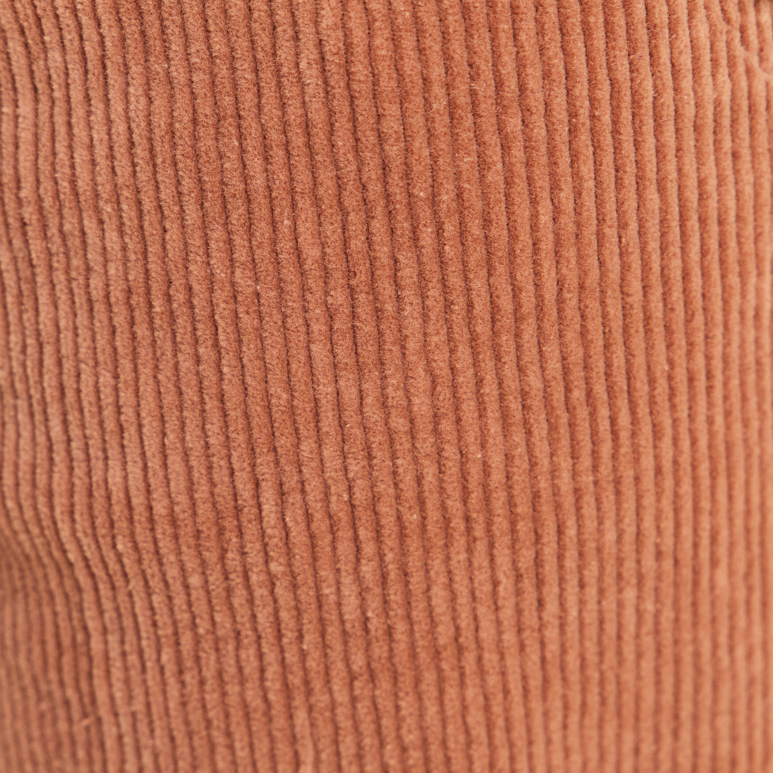Pantalon large velours c&ocirc;tel&eacute; marron femme