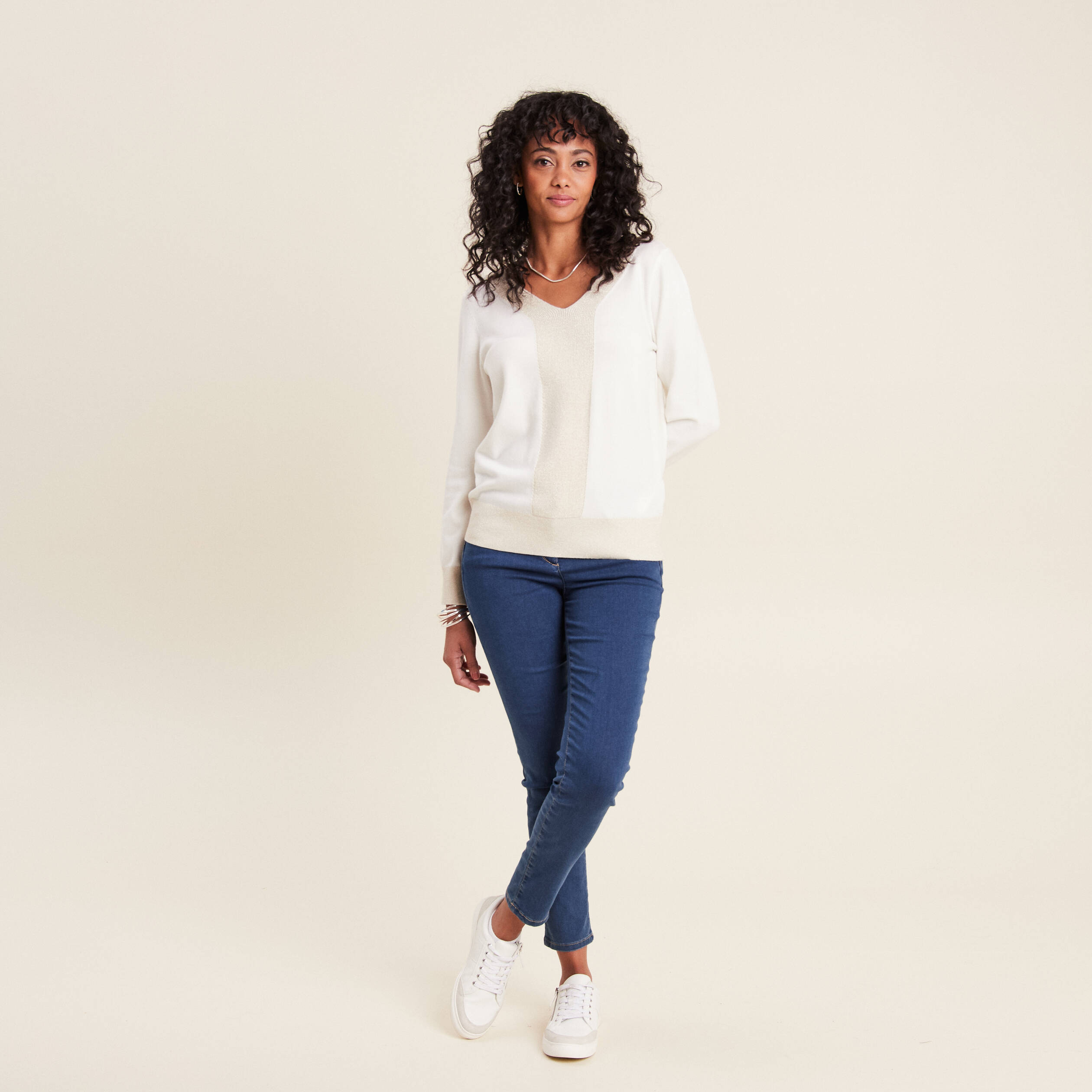 pull manches longues ecru femme Pull manches longues ecru femme