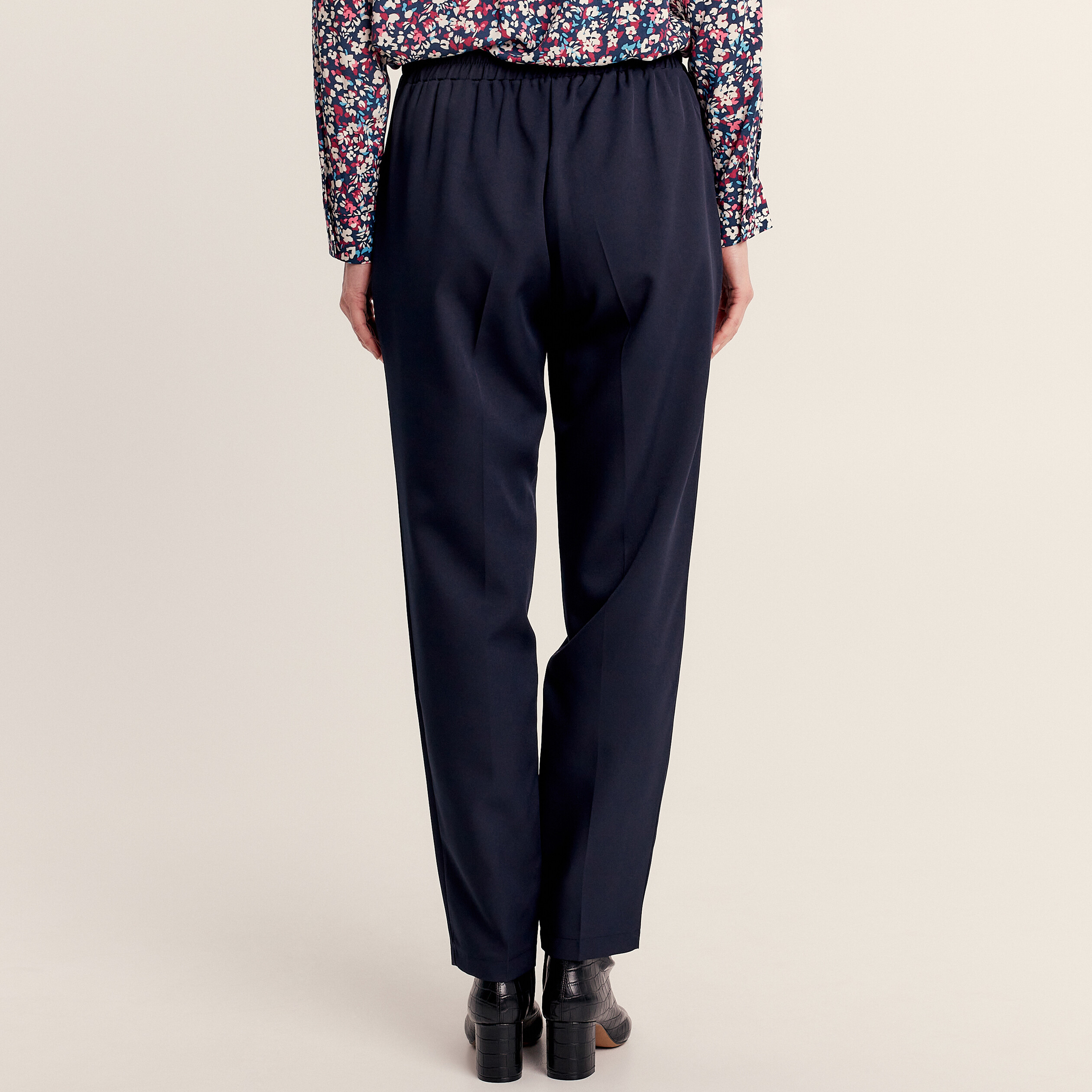 Pantalon jogging 7/8ème bleu foncé femme