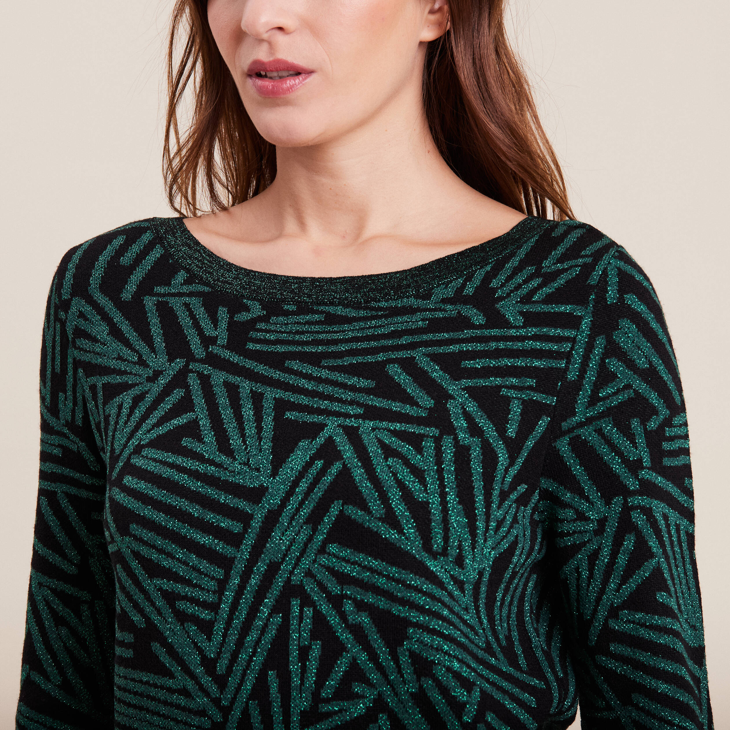 Pull manches longues bleu ciel femme