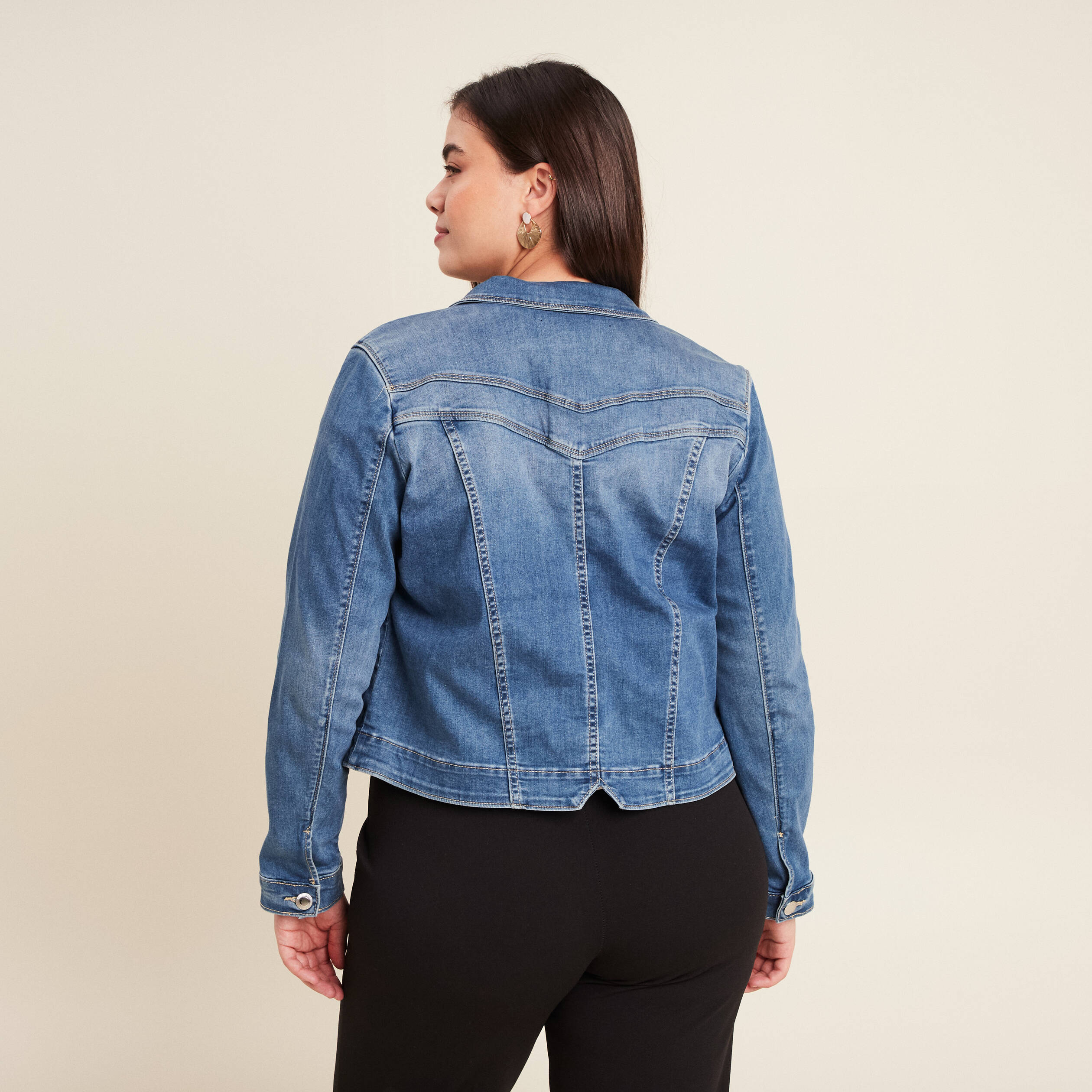 blouson en jean denim double stone femme Blouson en jean denim double stone femme