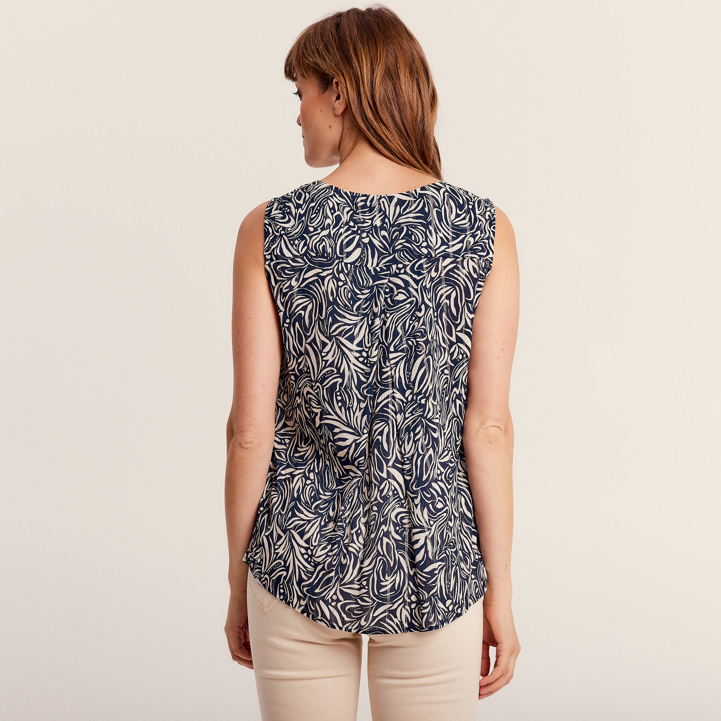blouse sans manches bleu femme Blouse sans manches bleu femme
