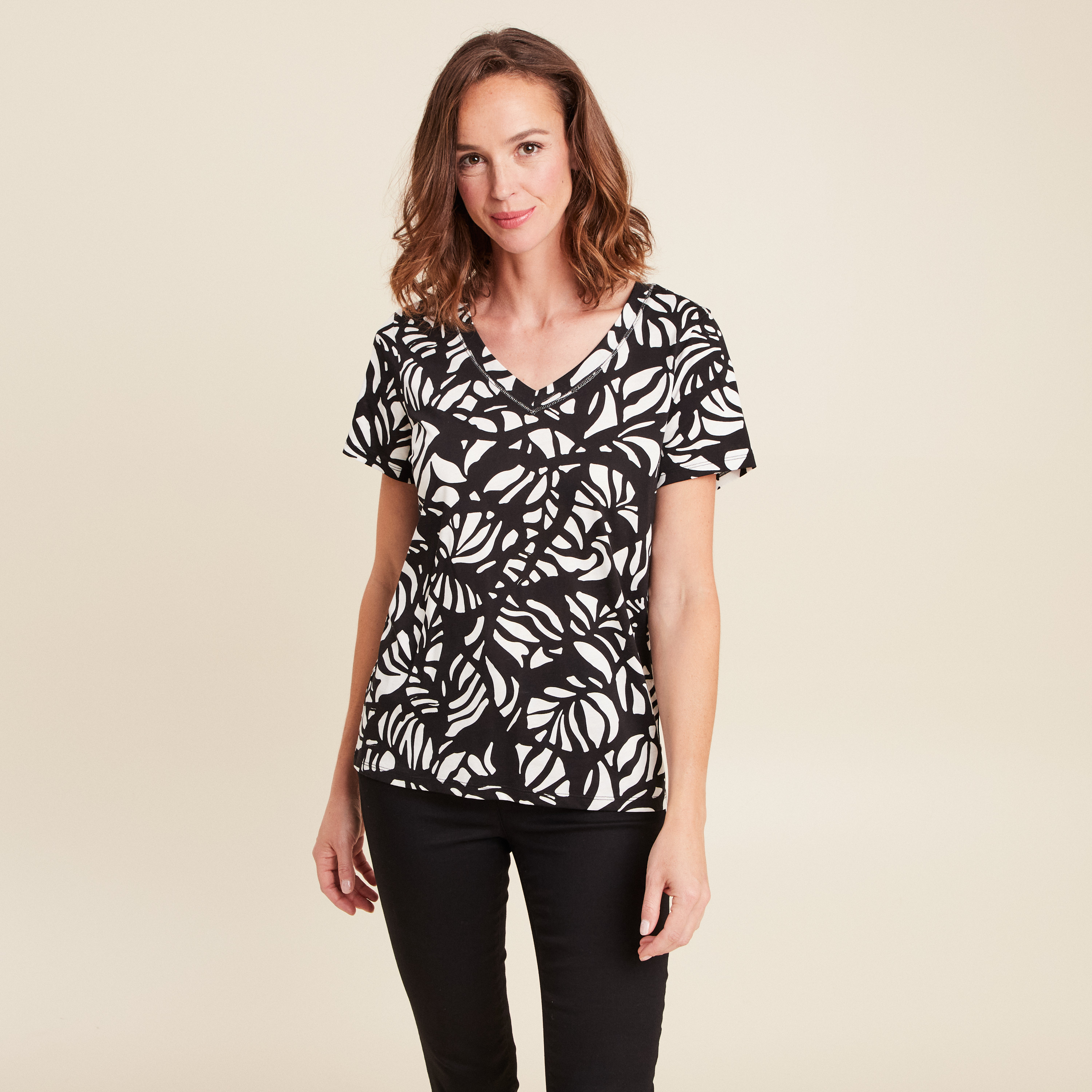 t shirt manches courtes noir femme T-shirt manches courtes noir femme