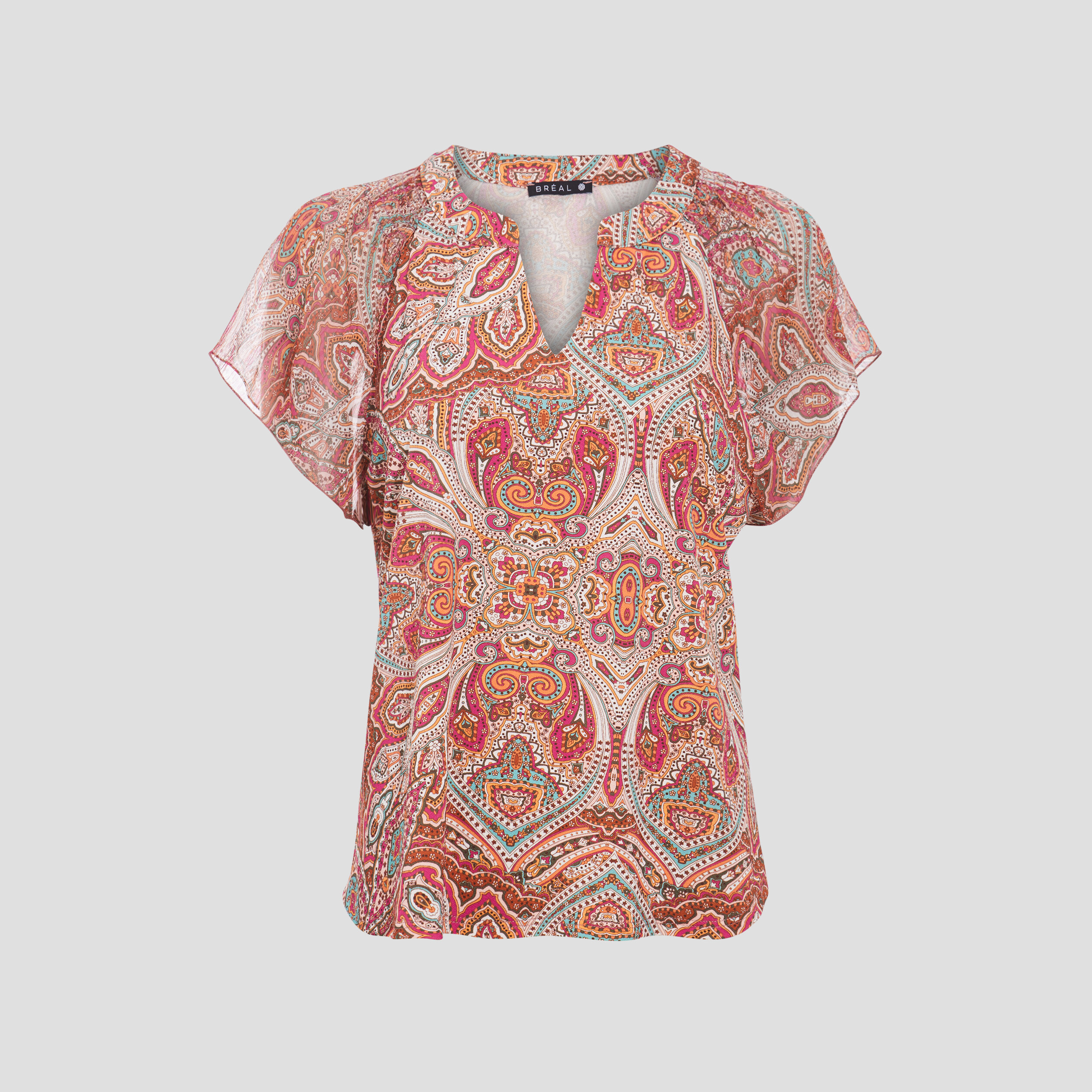 t shirt manches courtes multicolore femme T-shirt manches courtes multicolore femme