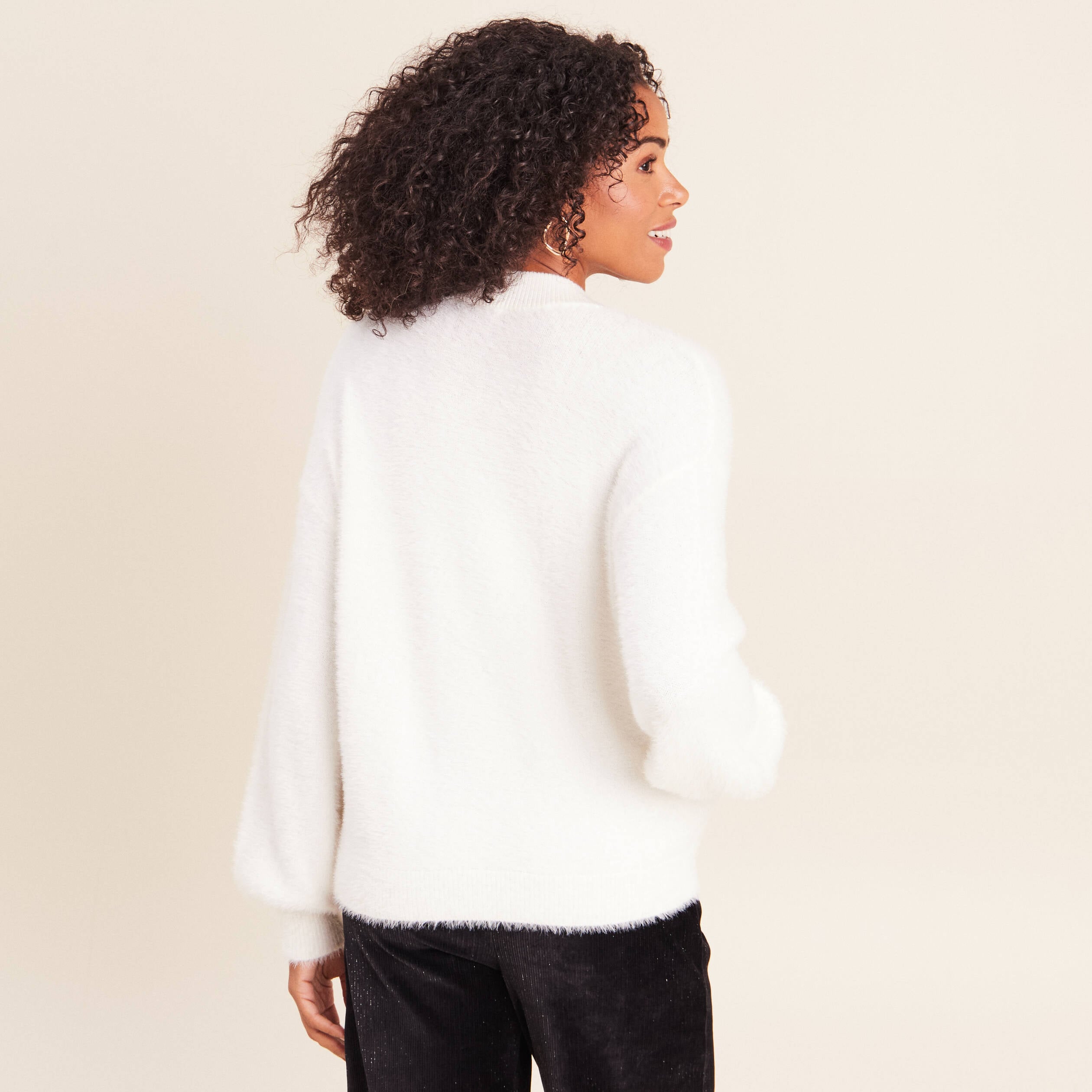 Bomber ecru femme