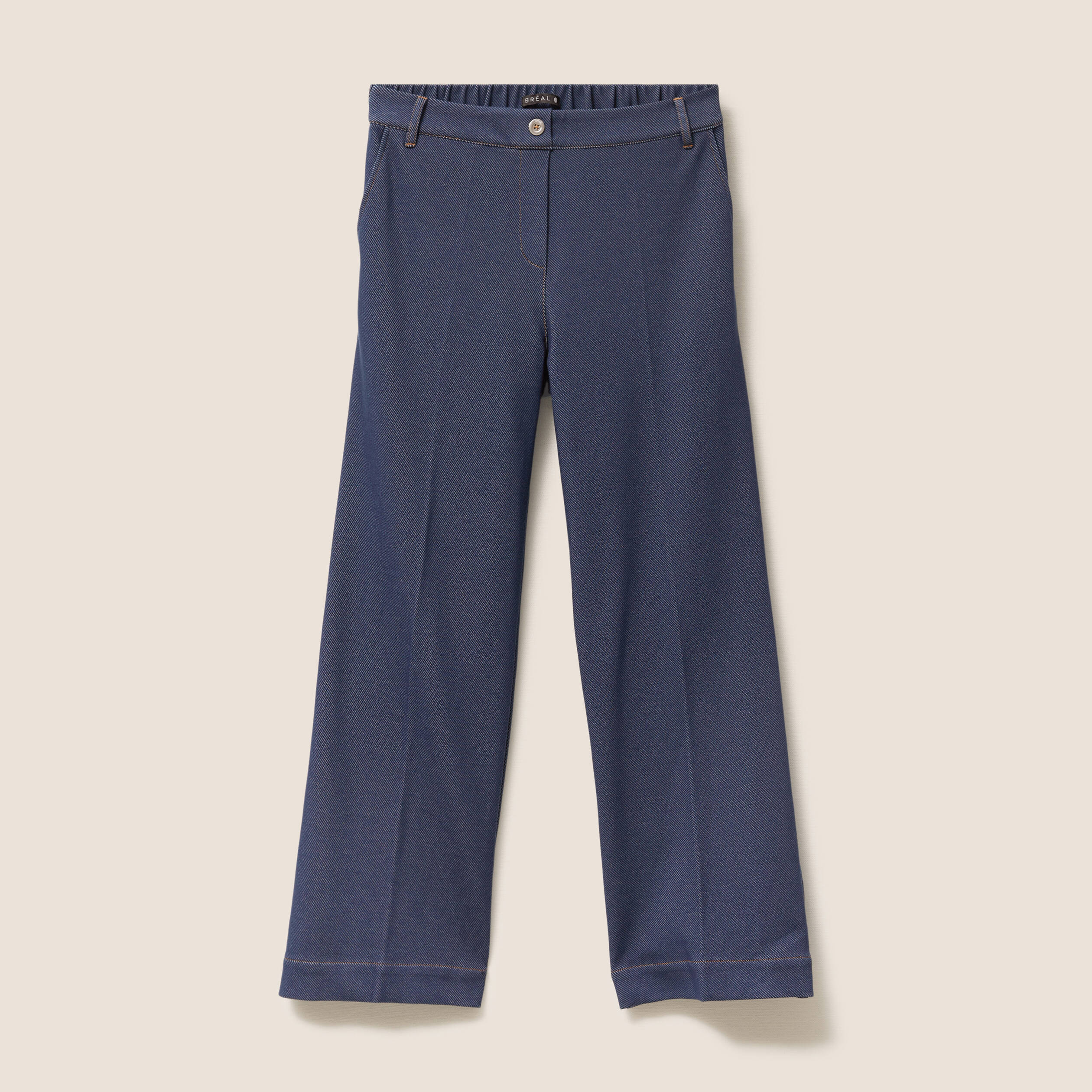 Jean large 7/8&egrave;me denim brut femme