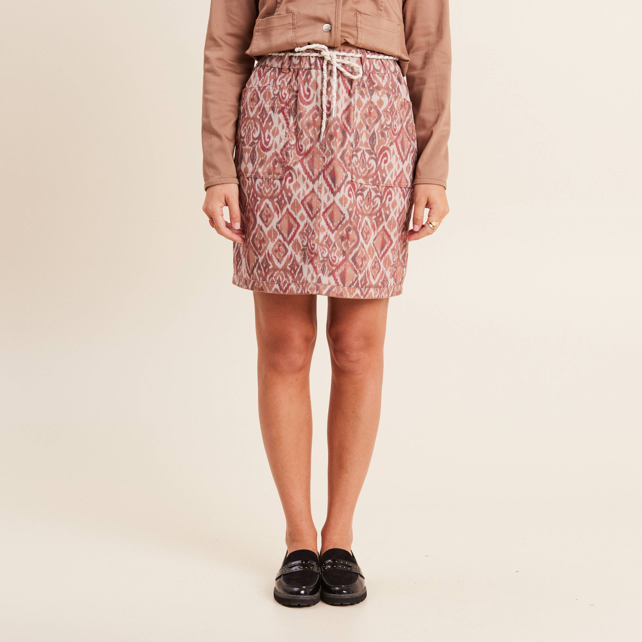 Jupe droite rose online