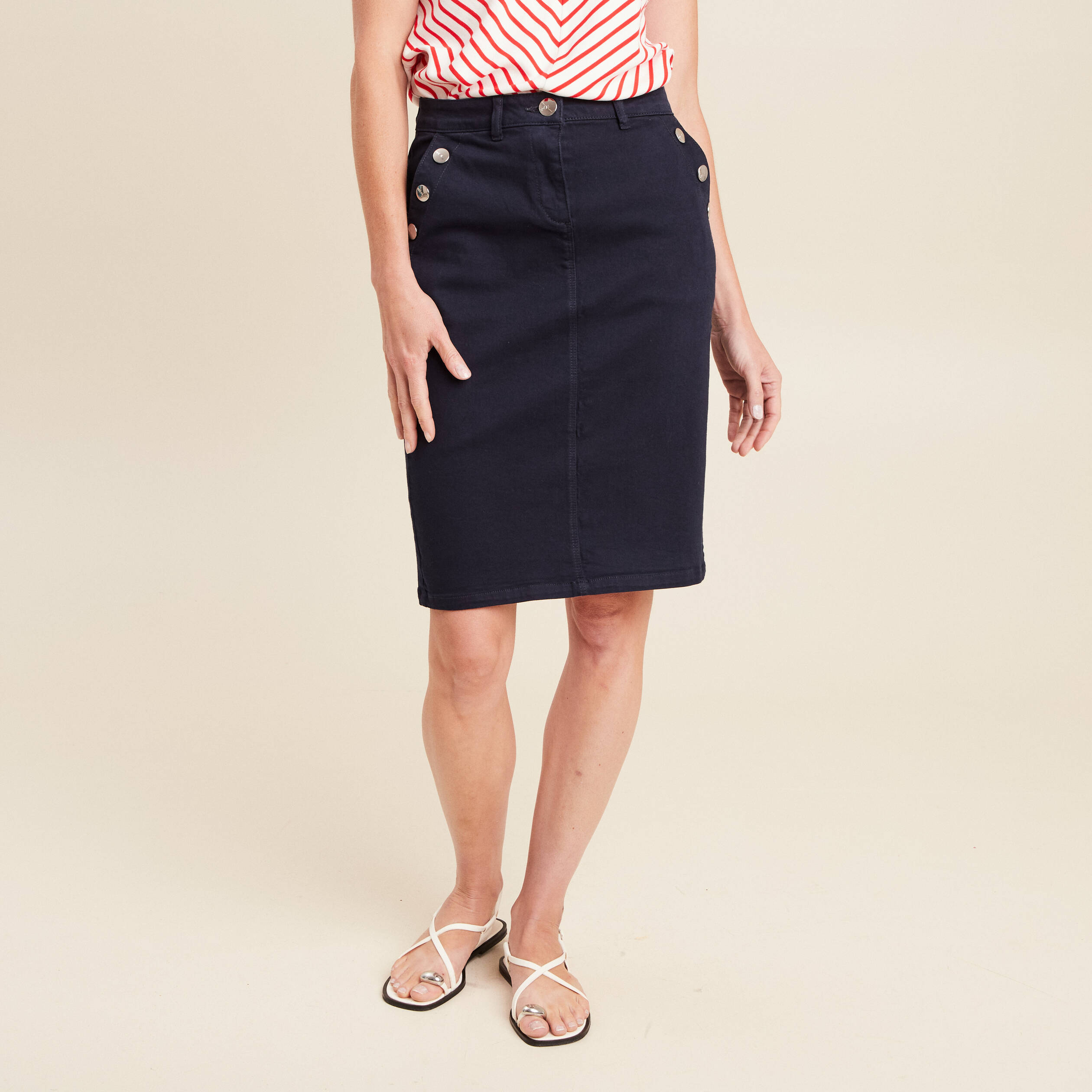 Skirt Jupe PlissÃ©e Genoux Jupe TrapÃ¨ze Velours Jupe Trap Ze En Deals - Main Image