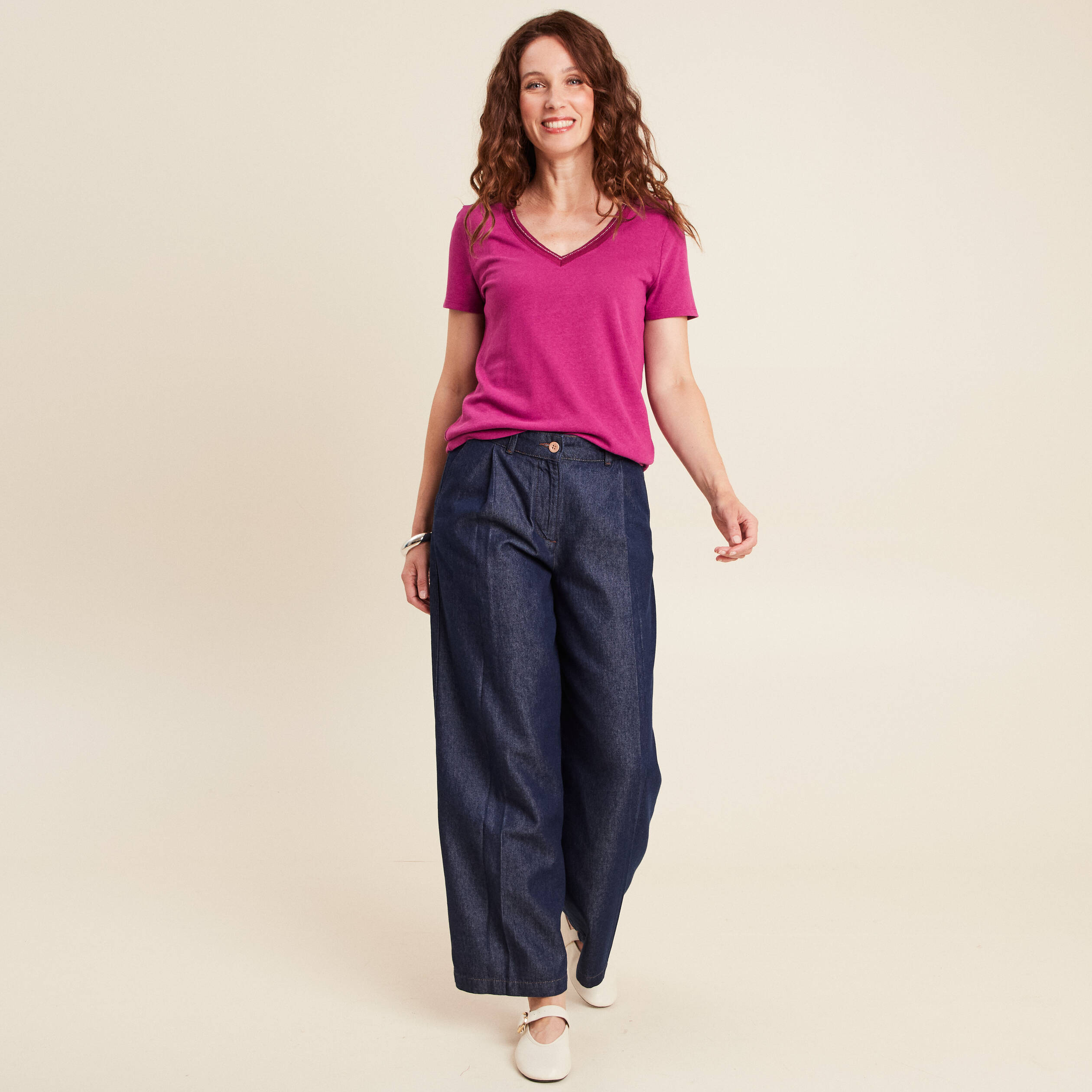 pantalon denim brut femme Pantalon denim brut femme