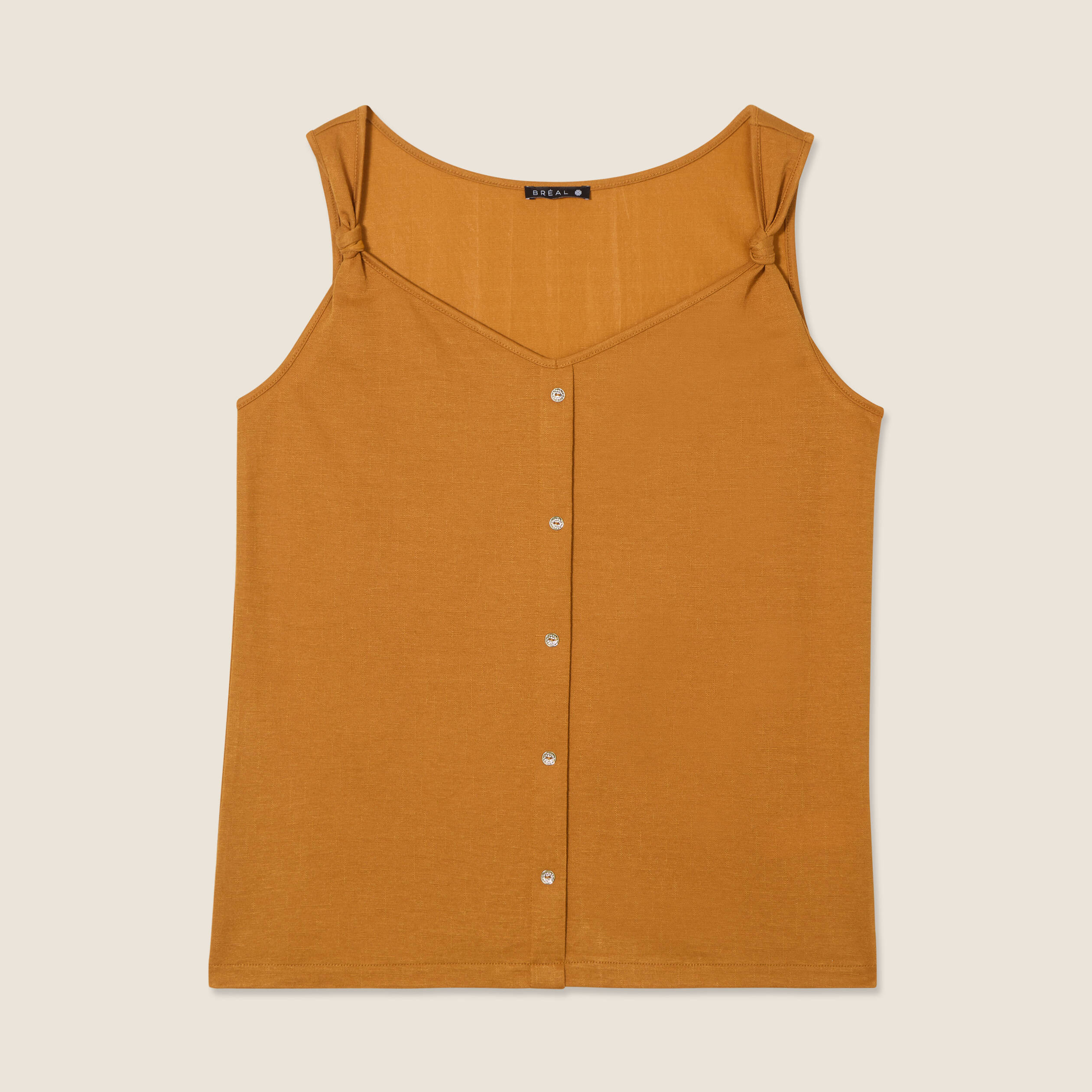 debardeur sans manches camel femme Débardeur sans manches camel femme
