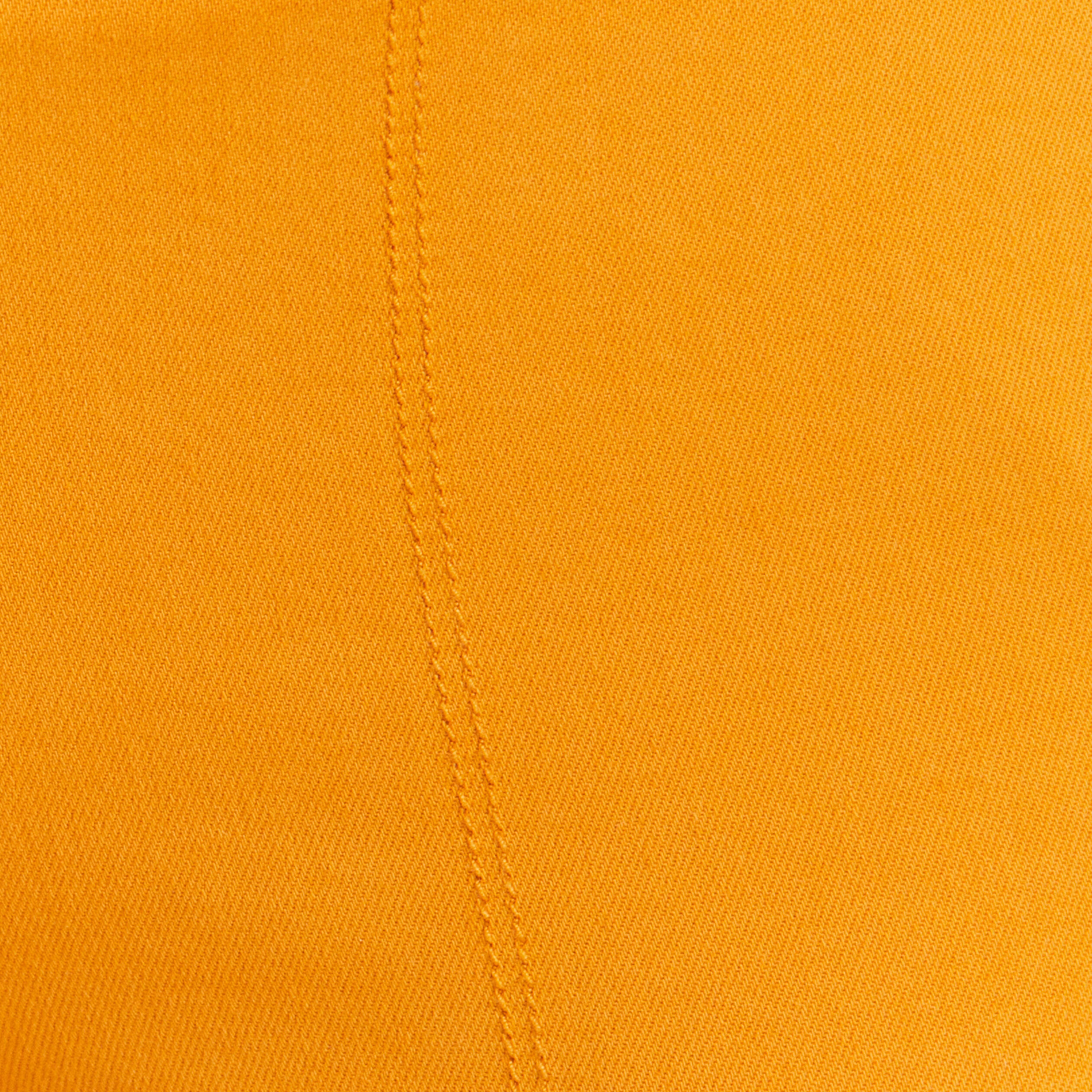 Pantalon ajust&eacute; 7/8&egrave;me jaune moutarde femme