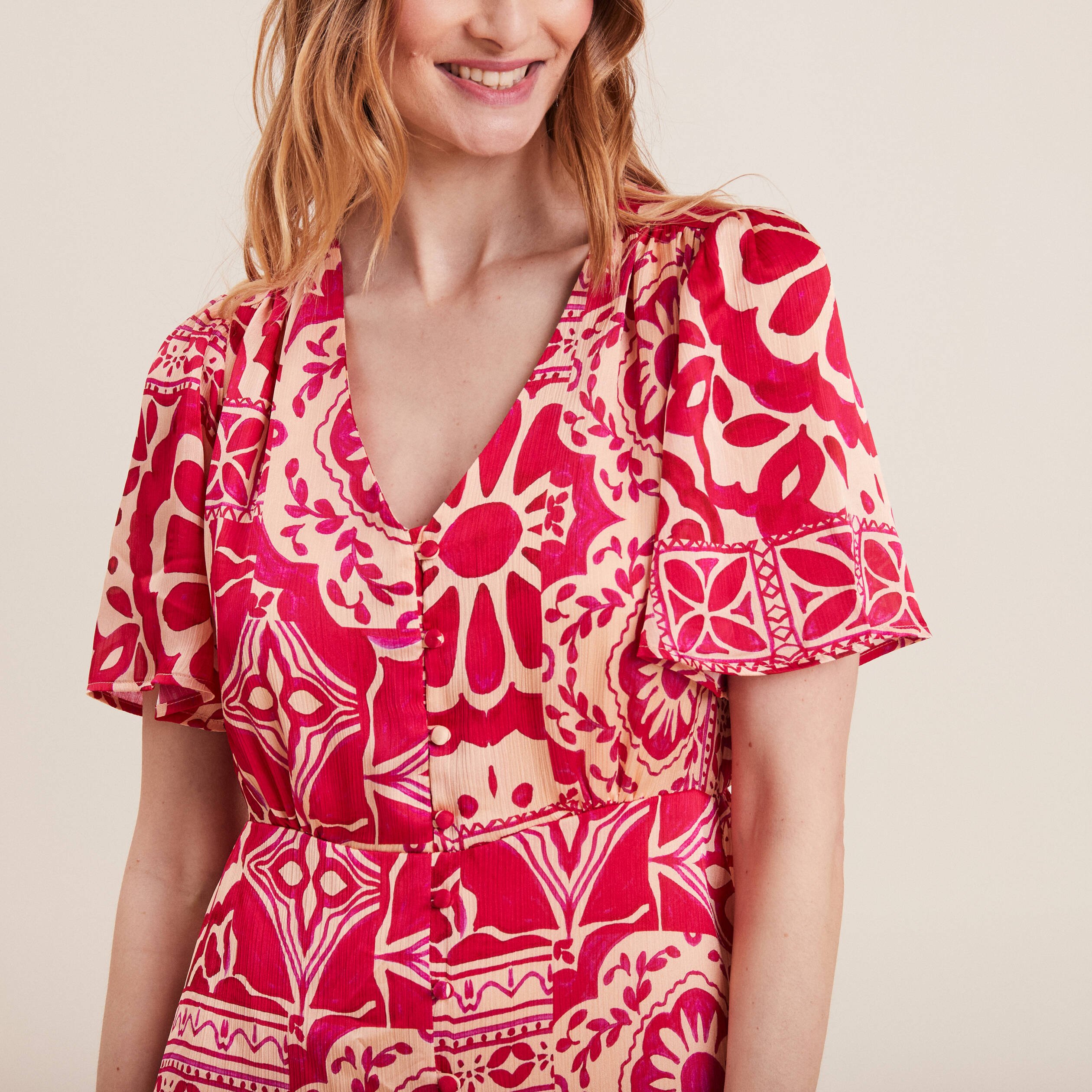 robe longue evasee satin rose fushia femme Robe longue évasée satin rose fushia femme