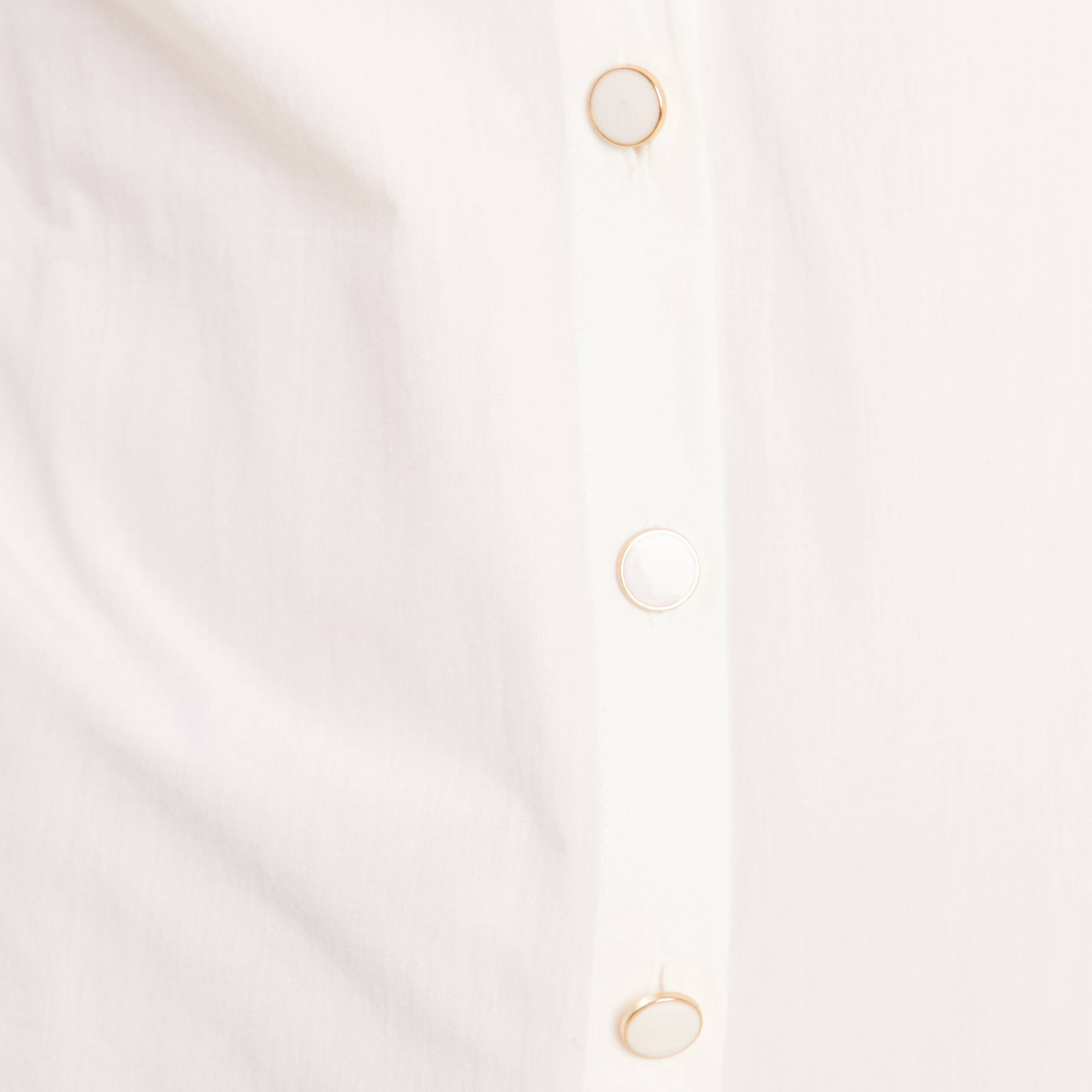 Chemise ample manches longues ecru femme