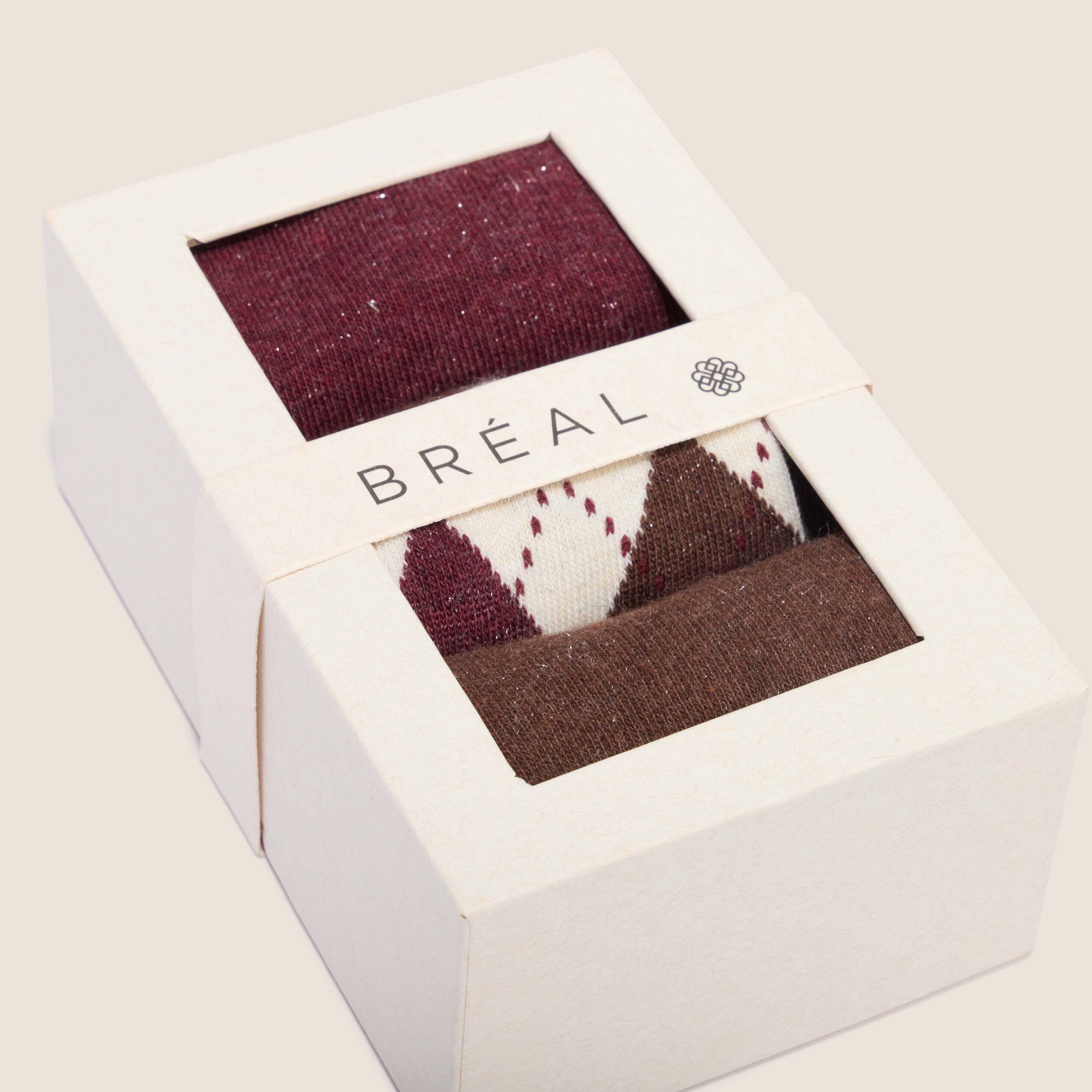 Coffret lot de 3 paires de chaussettes multicolore femme