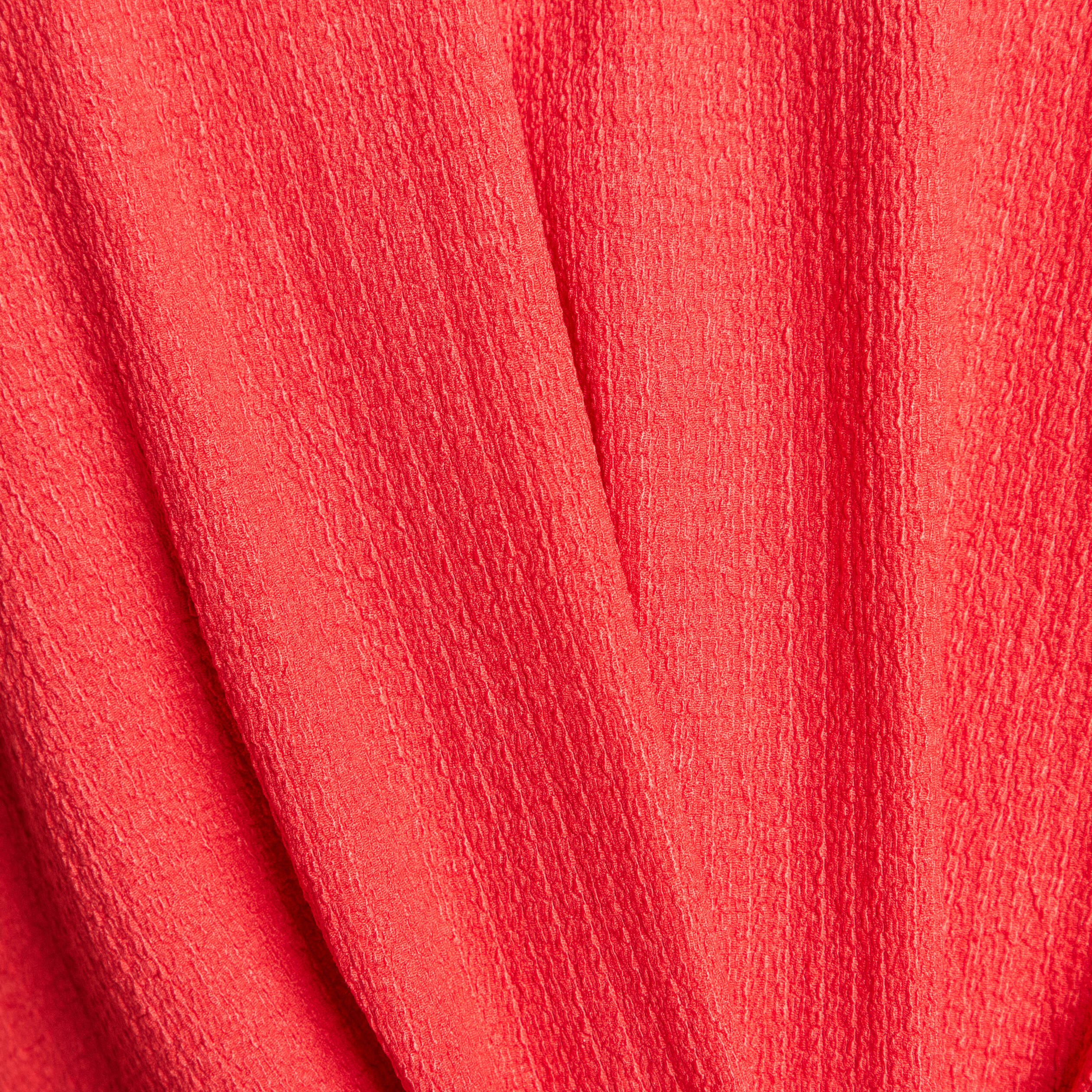 top court bas resserre col rond rouge corail femme Top court bas resserré col rond rouge corail femme