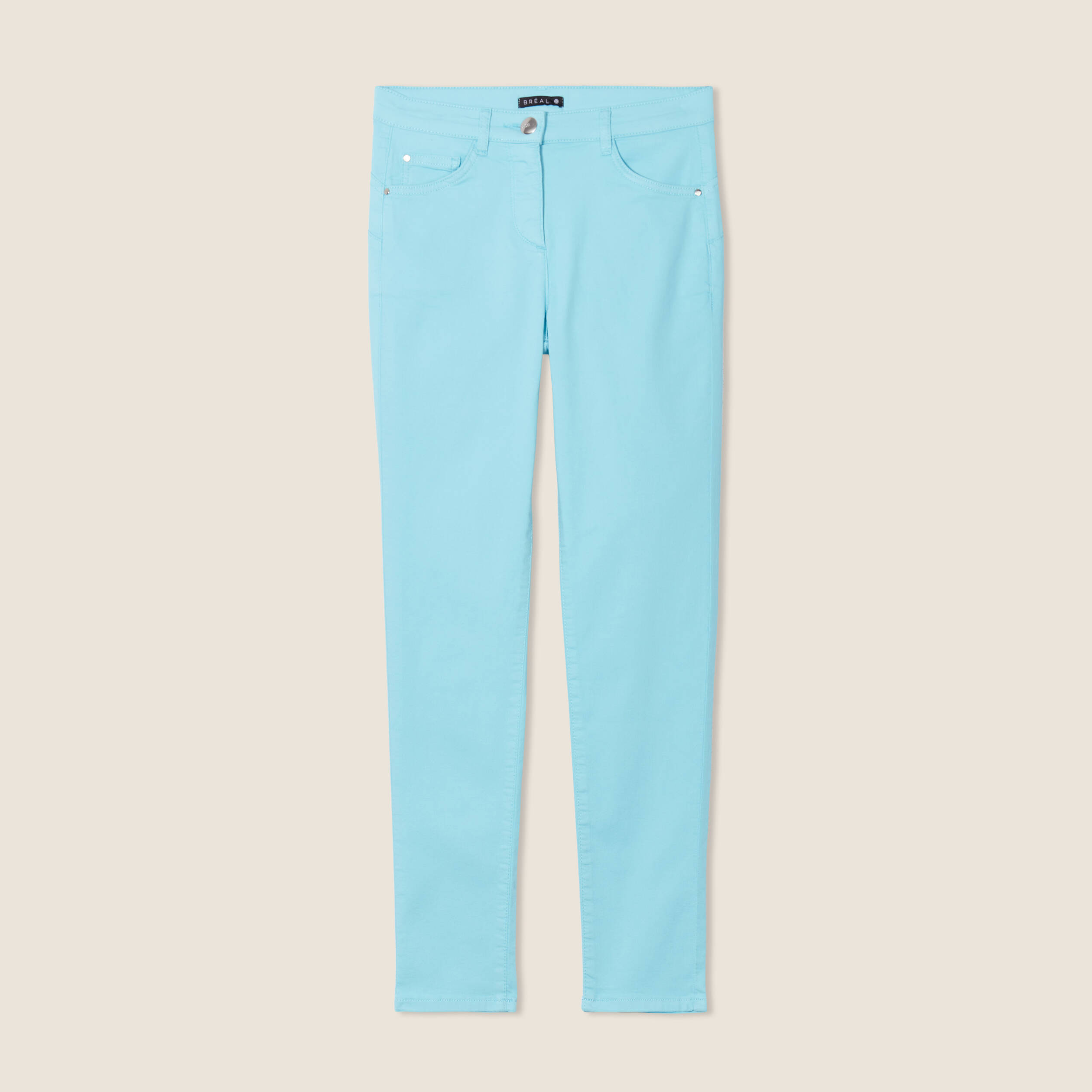 pantalon leger taille standard 78eme bleu femme Pantalon léger taille standard 7/8ème bleu femme