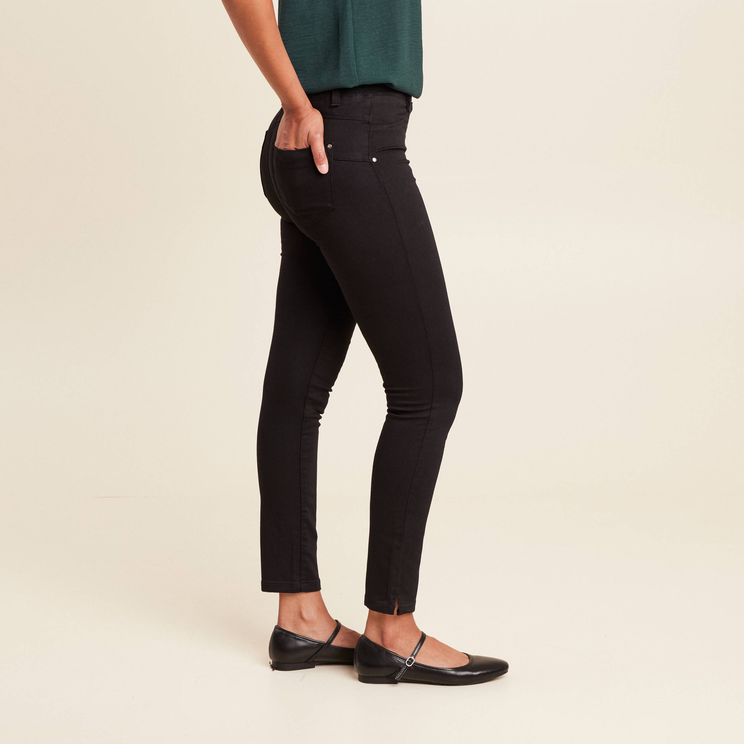 Tregging taille standard noir femme