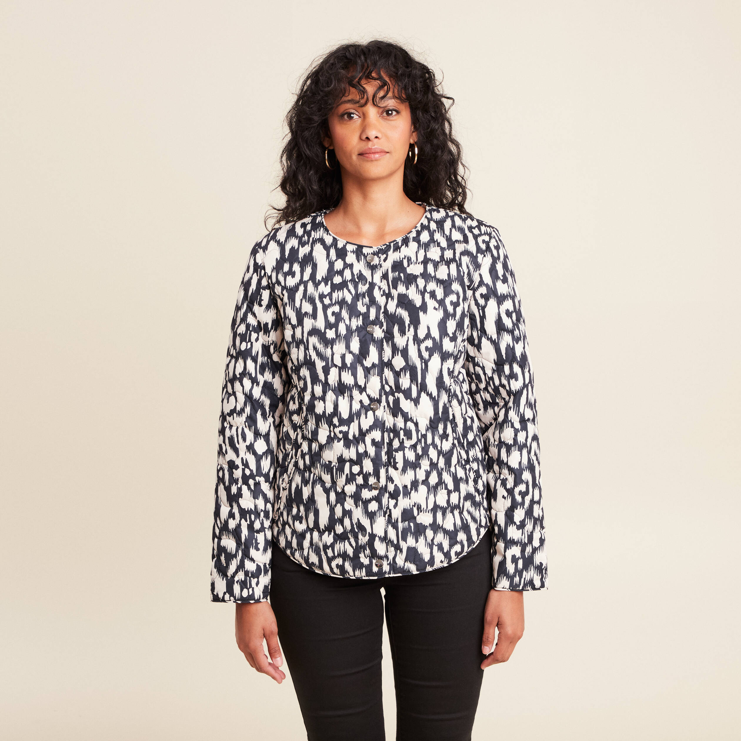 doudoune sans col doublee noir femme Doudoune sans col doublée noir femme