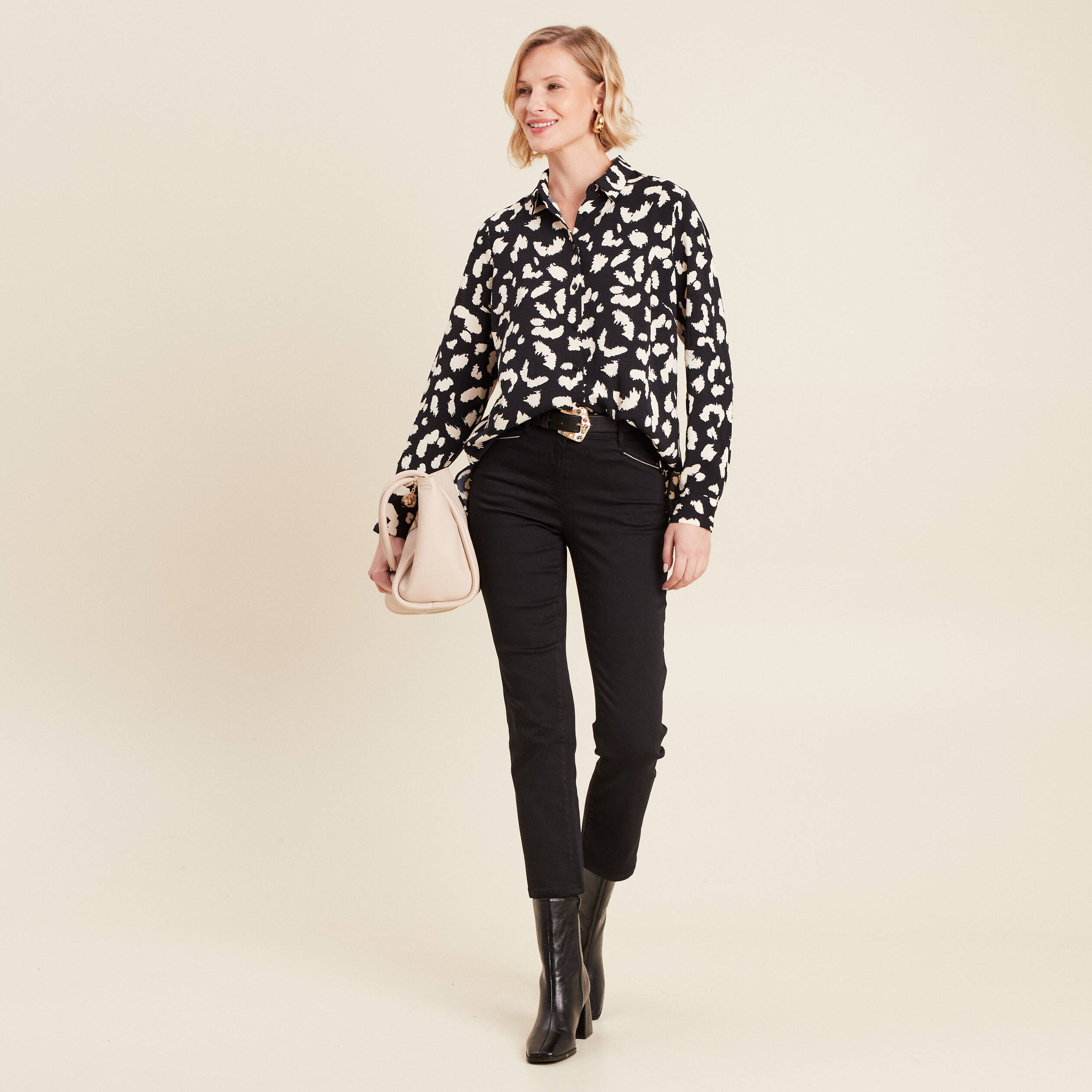 chemise manches longues noir femme Chemise manches longues noir femme