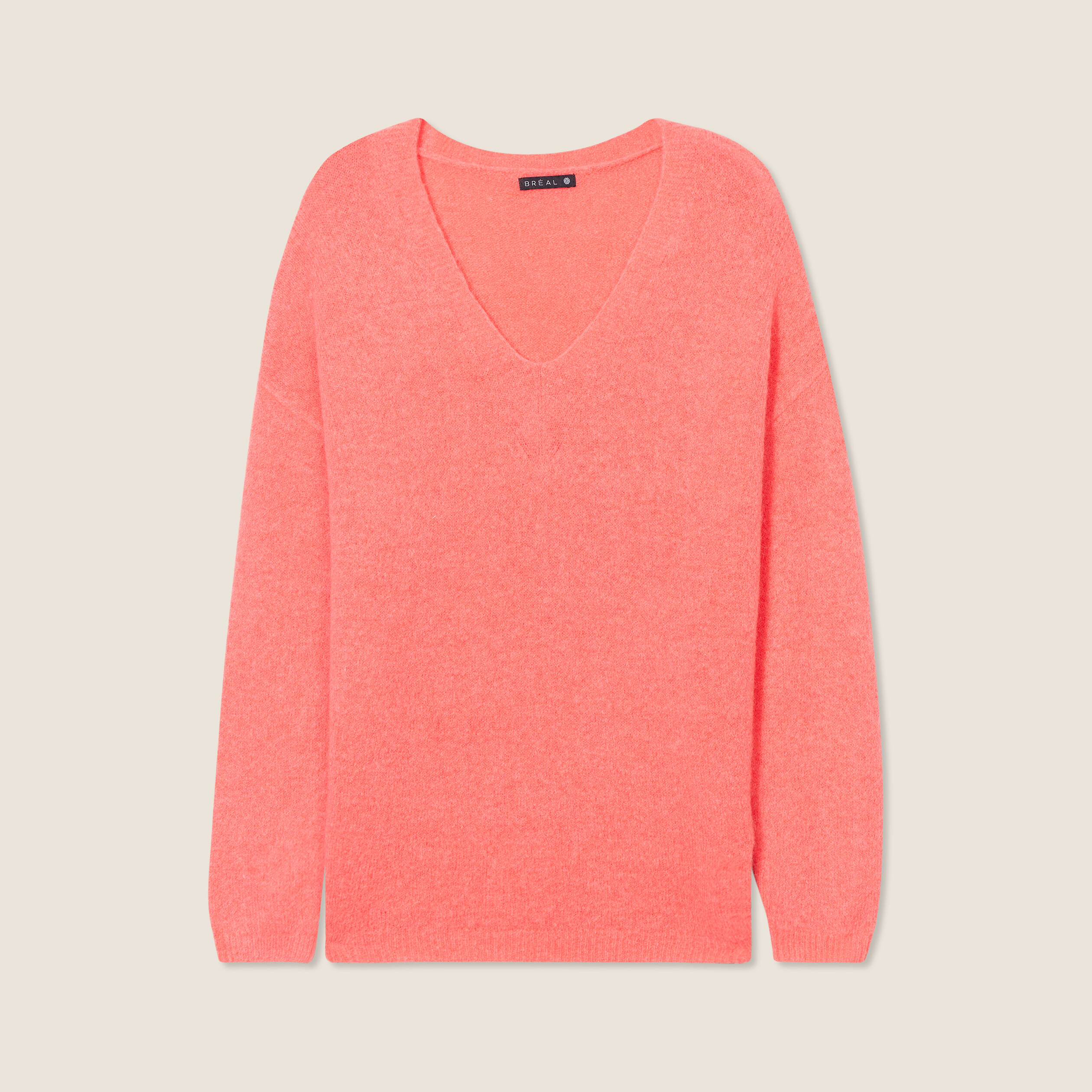 pull manches longues rose vif femme Pull manches longues rose vif femme