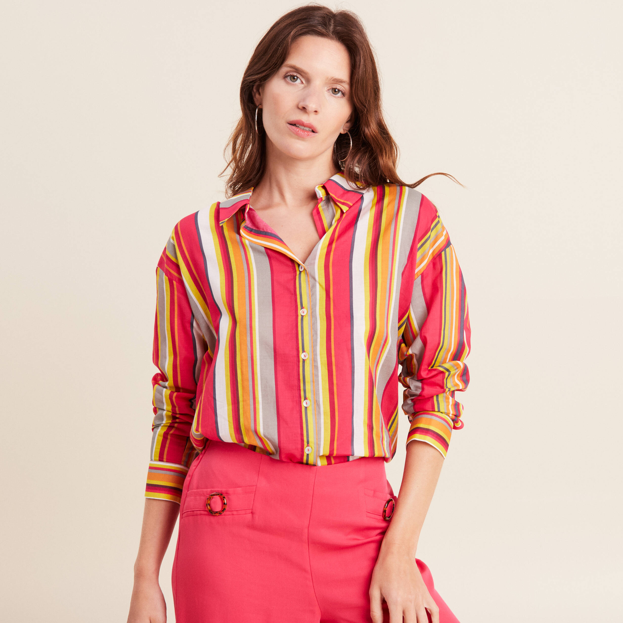 chemise rayee femme multicolore femme Chemise rayée femme multicolore femme