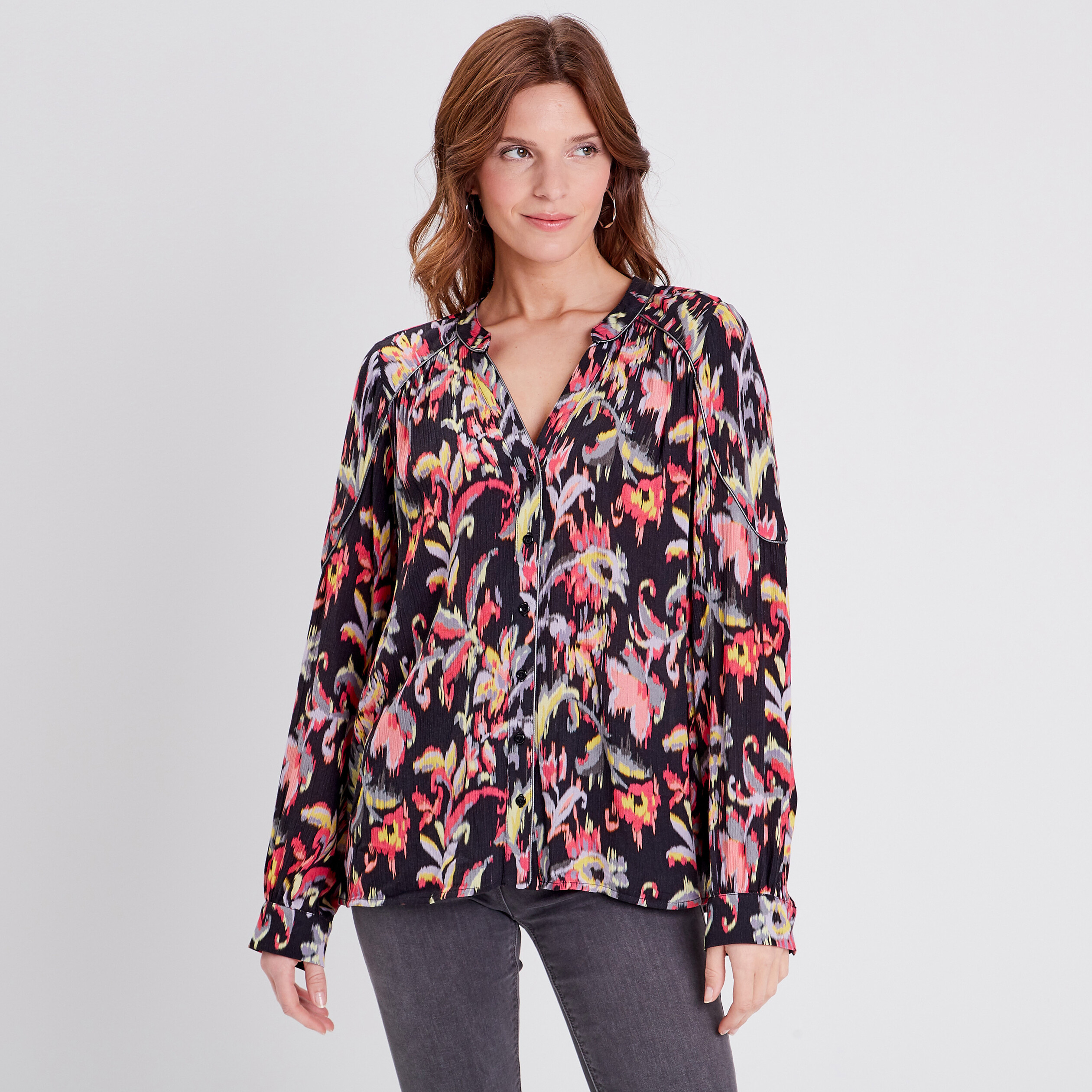blouse manches longues noir femme Blouse manches longues noir femme