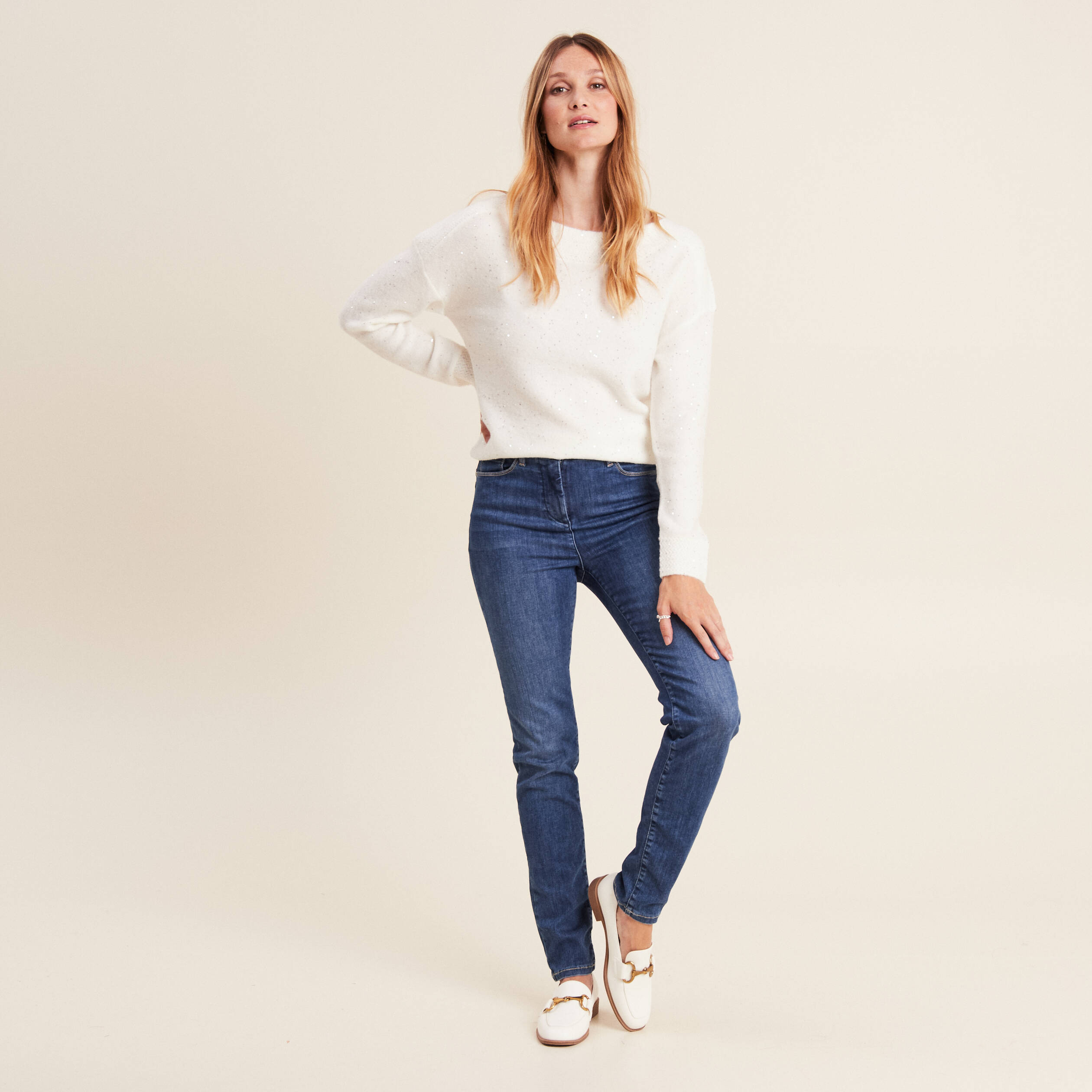 pull manches longues ecru femme Pull manches longues ecru femme