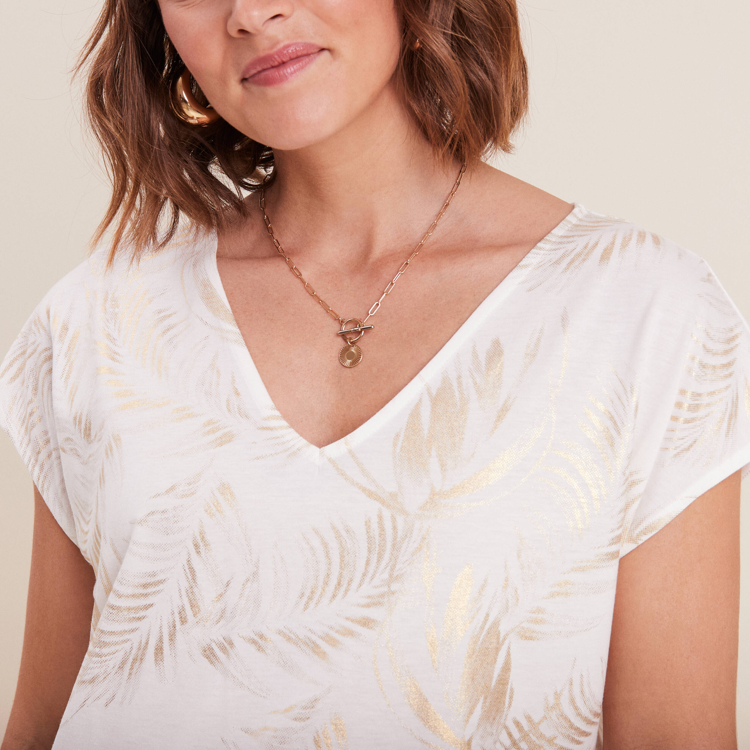 t shirt manches courtes blanc femme T-shirt manches courtes blanc femme