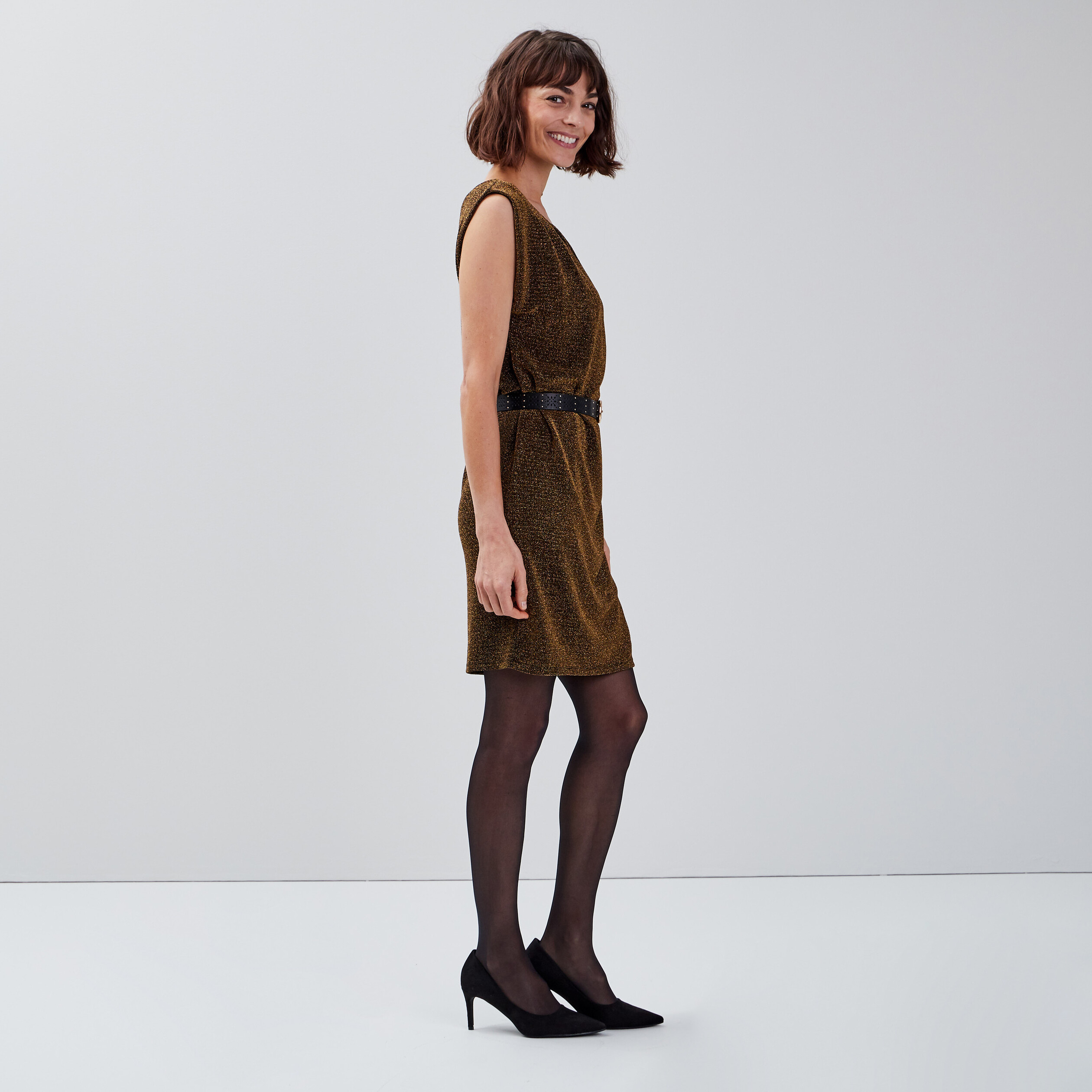 Robe sans manche droite online