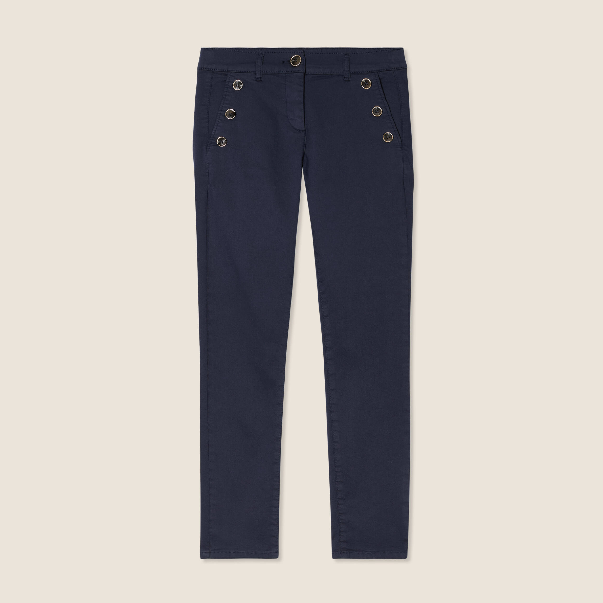 Pantalon magique Le L&eacute;ger coupe ajust&eacute;e bleu marine femme