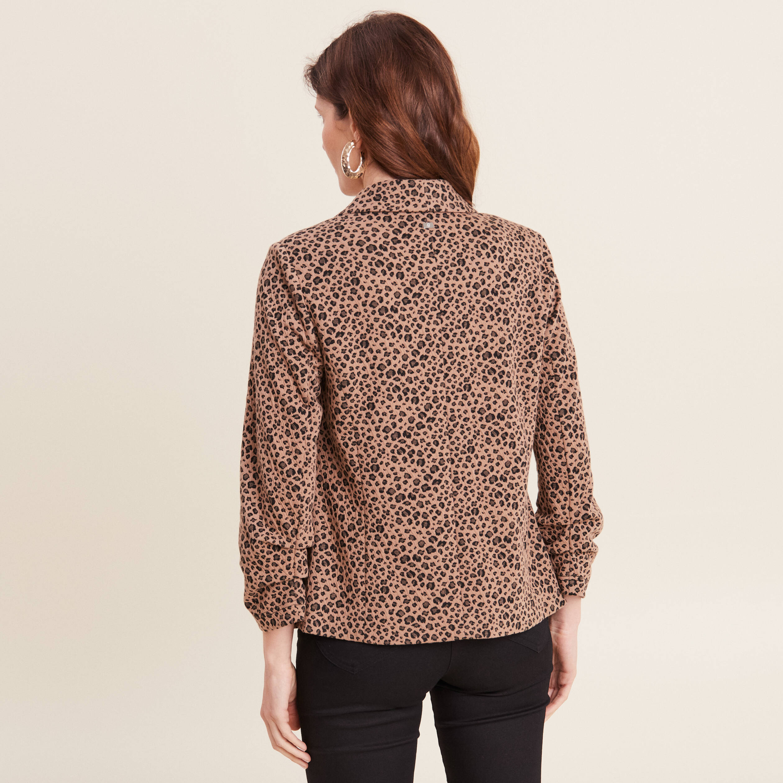 veste tailleur col chale beige femme Veste tailleur col châle beige femme