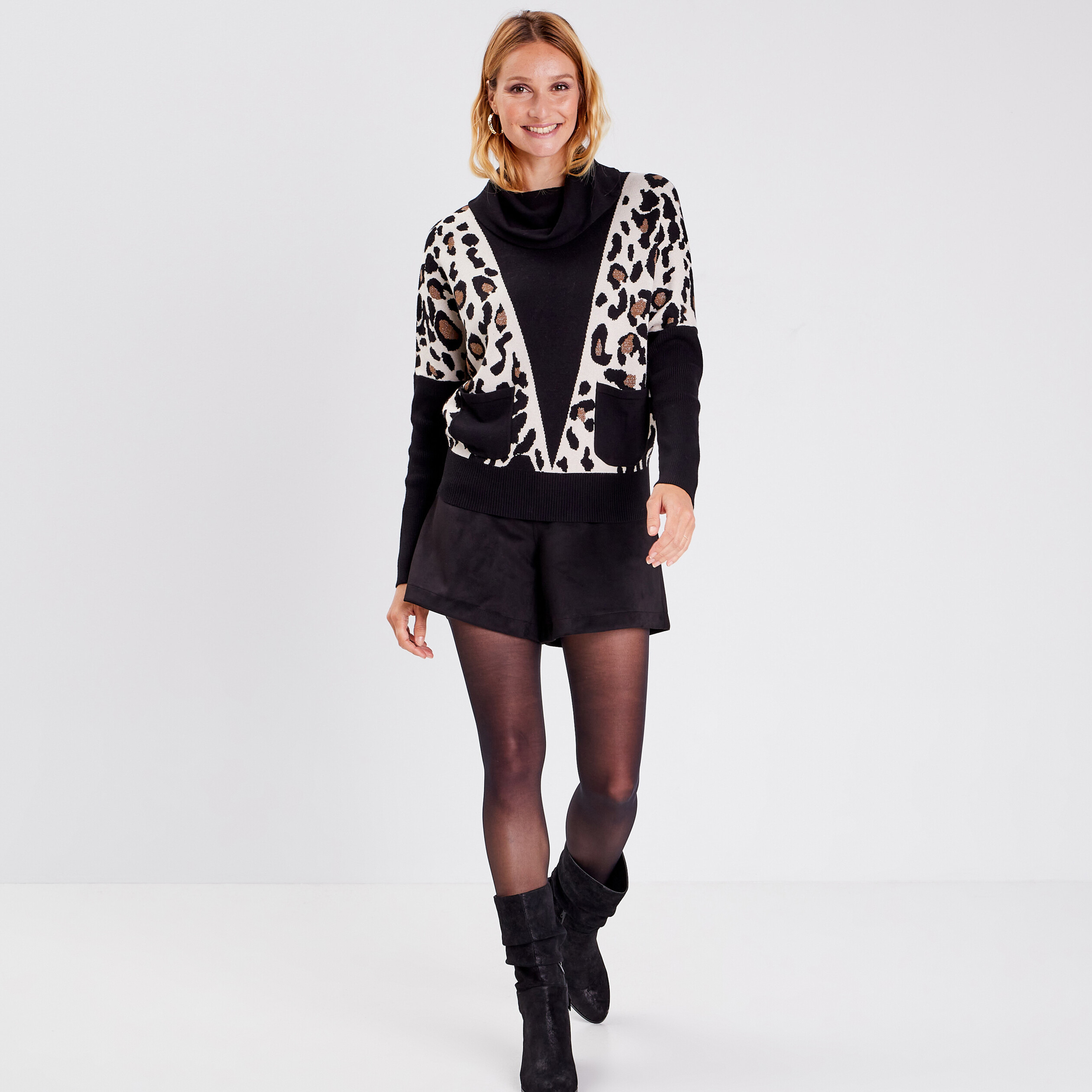pull manches longues noir femme Pull manches longues noir femme