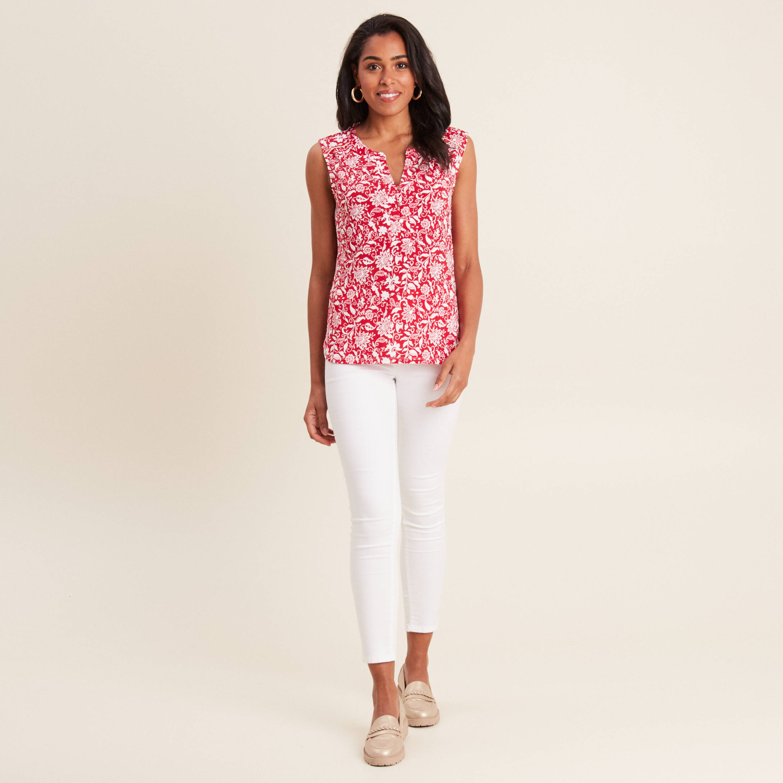 debardeur sans manches rouge femme Débardeur sans manches rouge femme