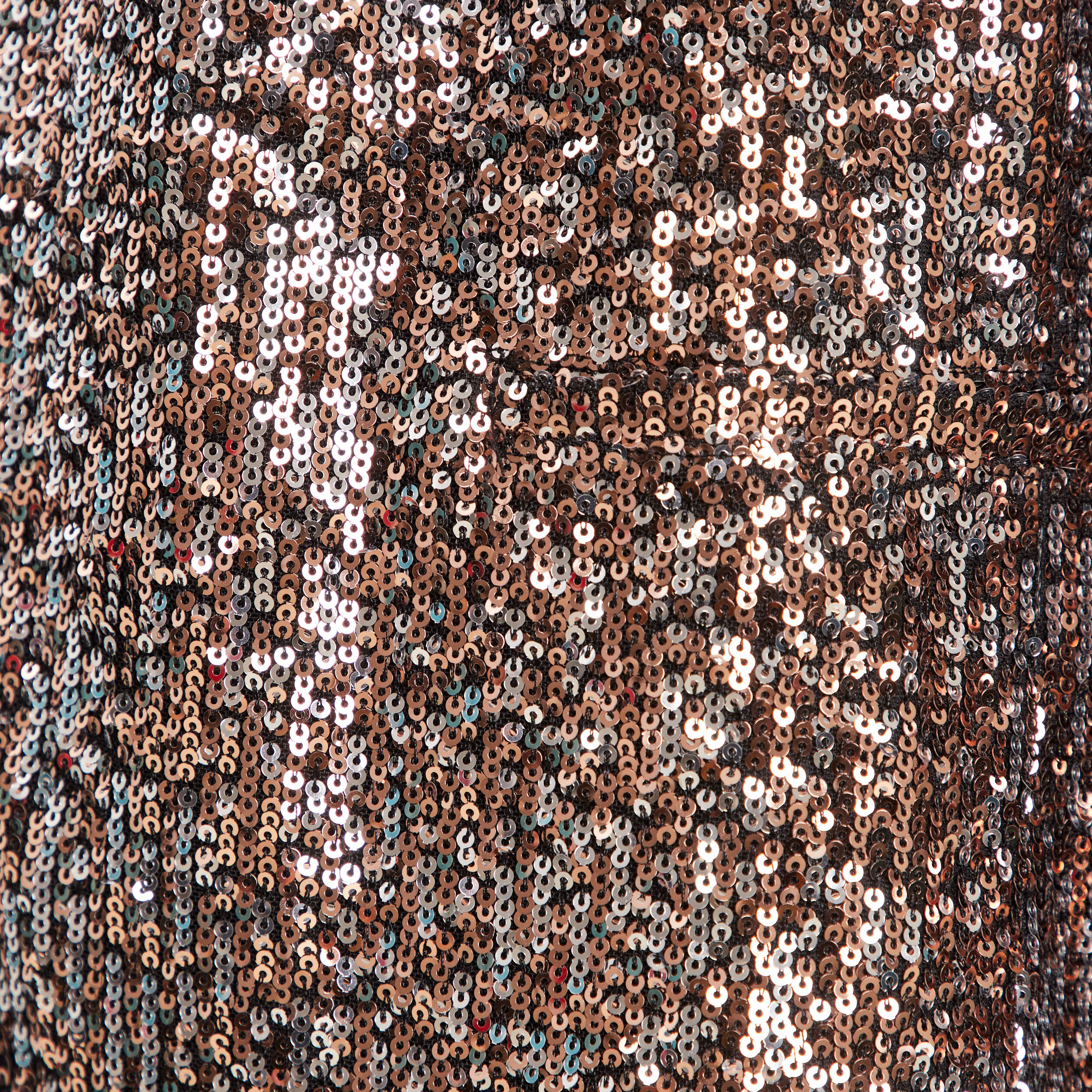 Veste col ch&acirc;le avec sequins couleur cuivre femme