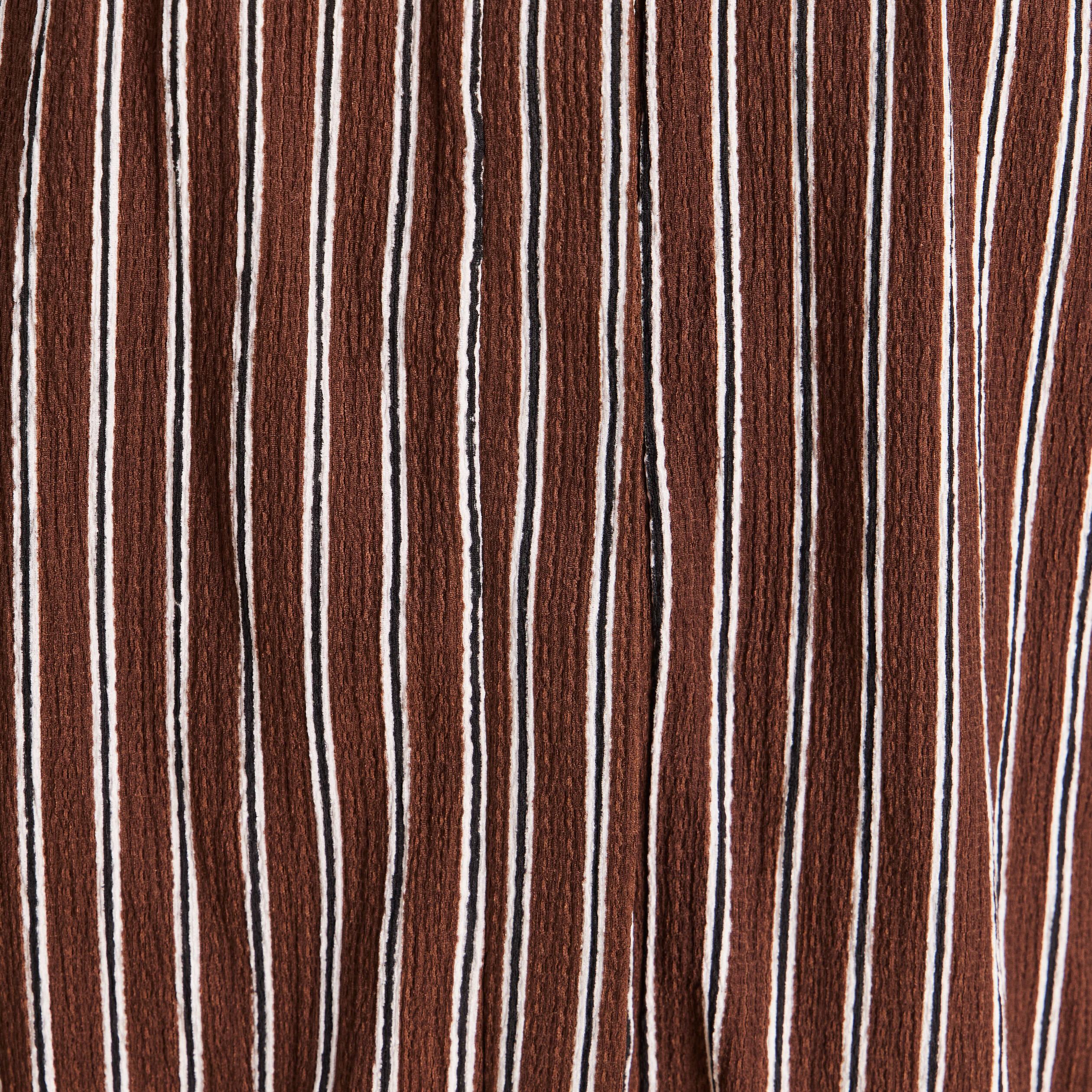 Blouse droite manches longues marron femme