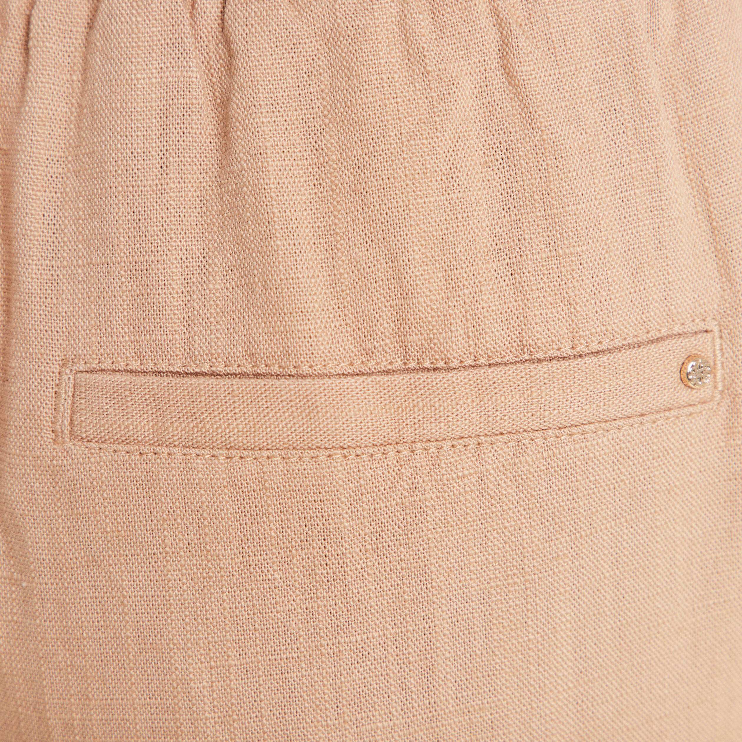 pantalon large 78eme ceinture sable femme Pantalon large 7/8ème ceinturé sable femme