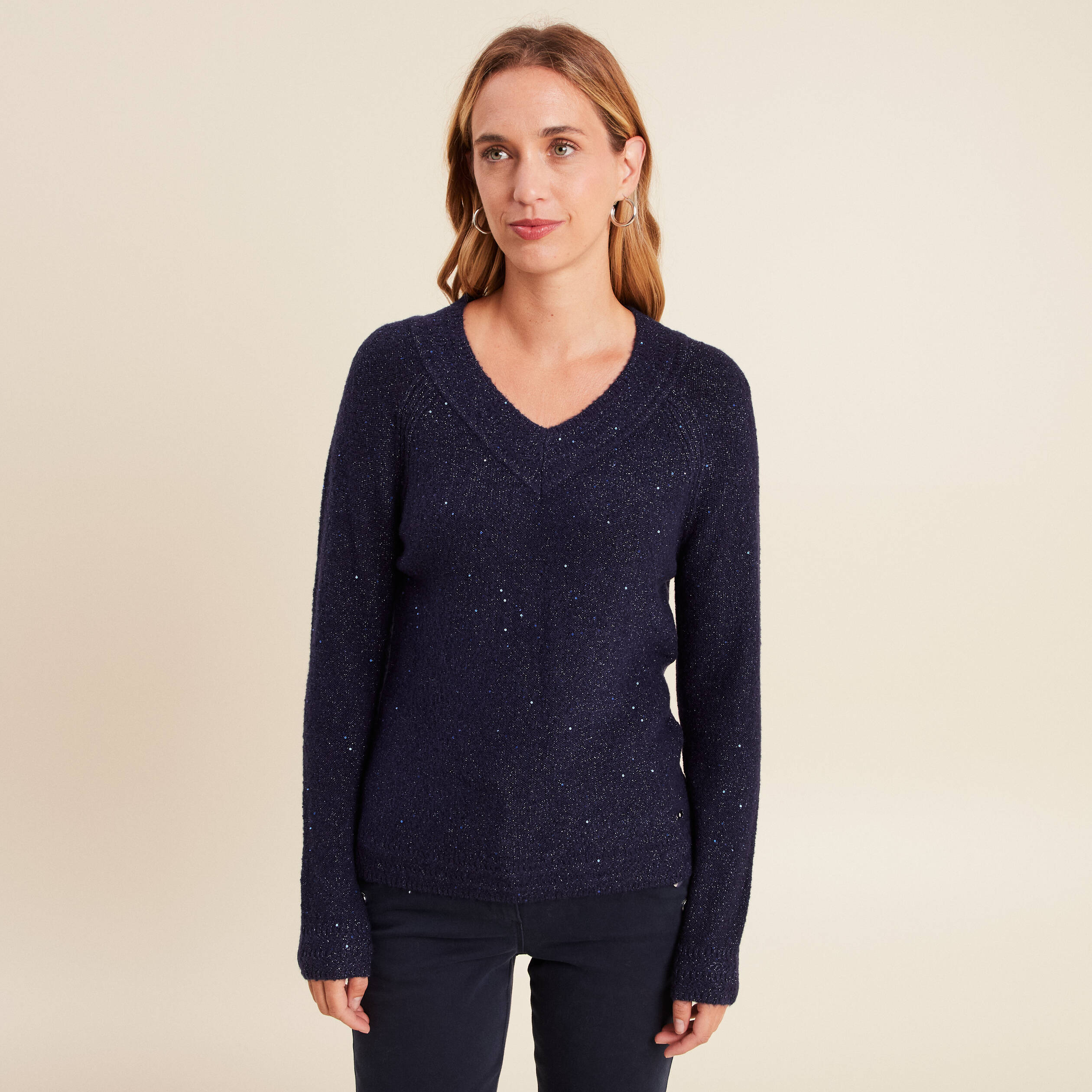 Pull Athlétique Old Navy Manches Longues - Bleu Marine/noir, Trous Pouce, Unisexe S