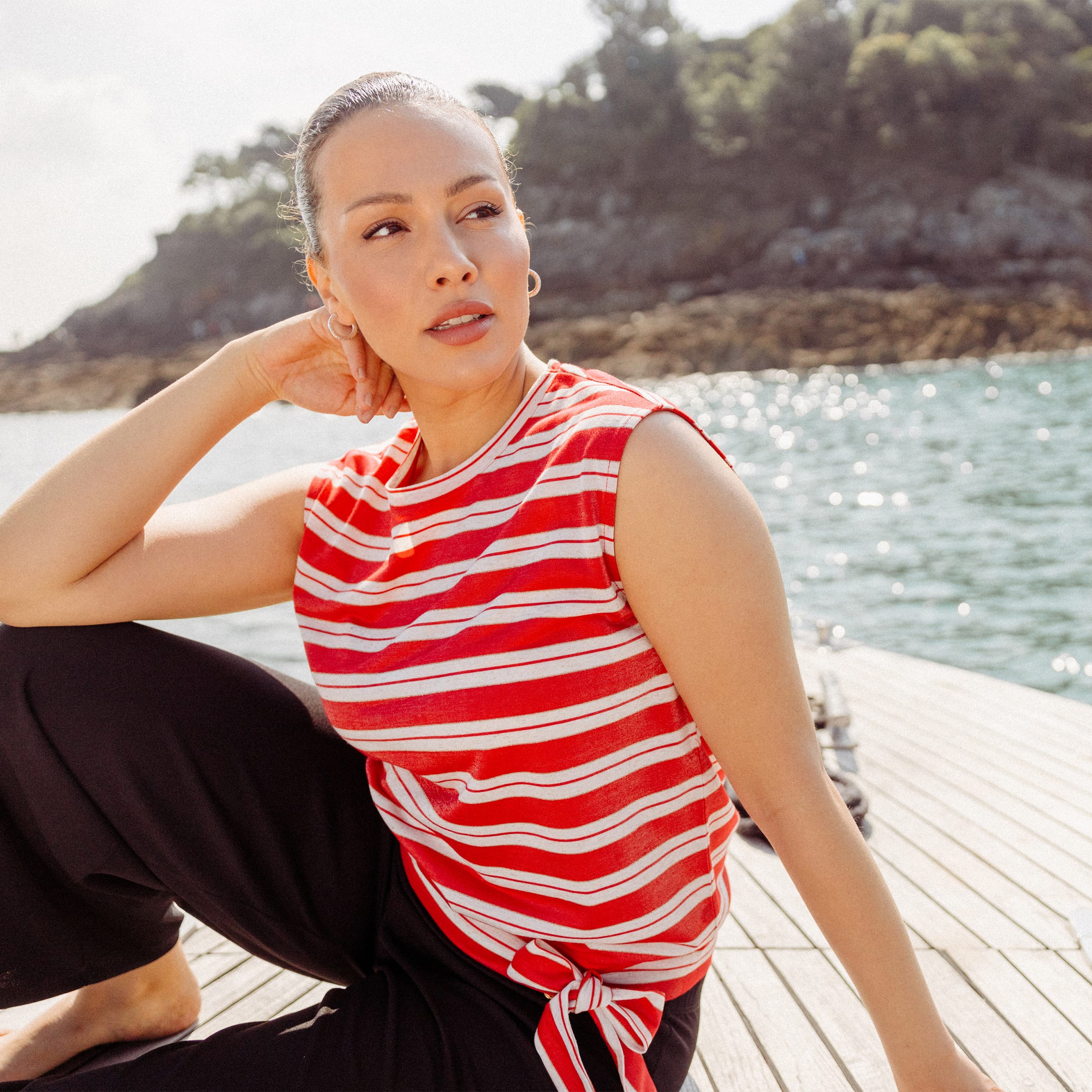 t shirt manches courtes rouge femme T-shirt manches courtes rouge femme