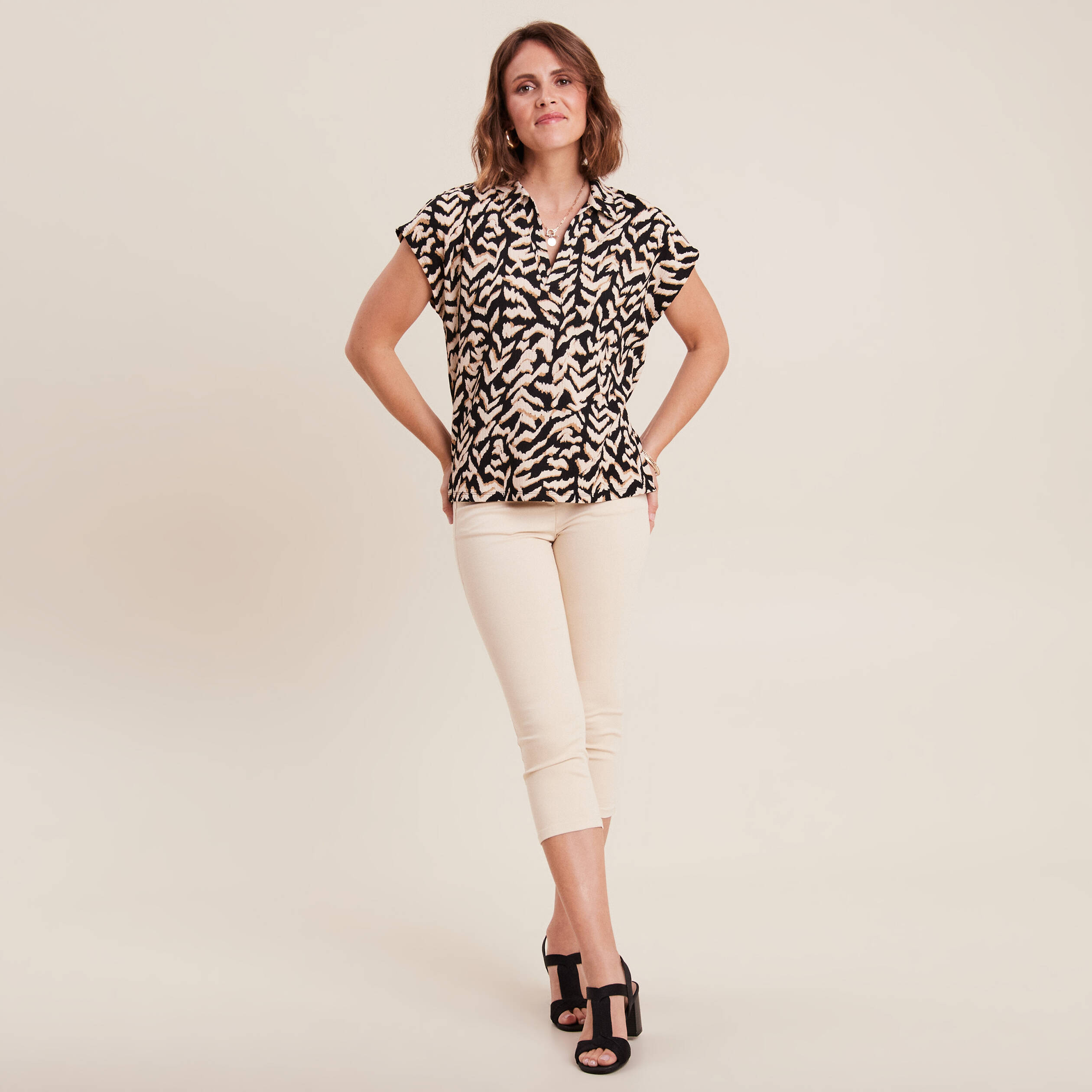 t shirt manches courtes noir femme T-shirt manches courtes noir femme