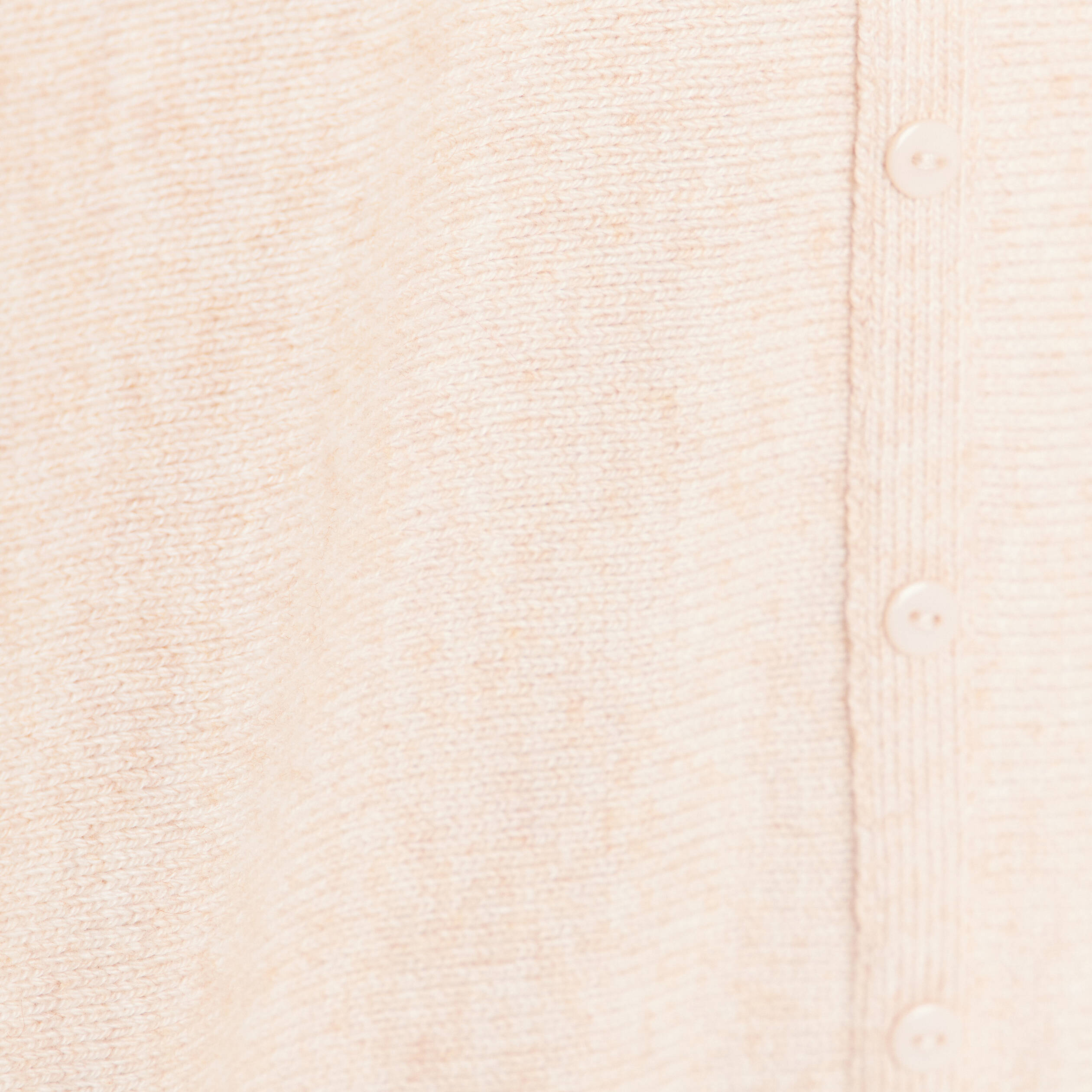 Pull col rond manches longues beige femme