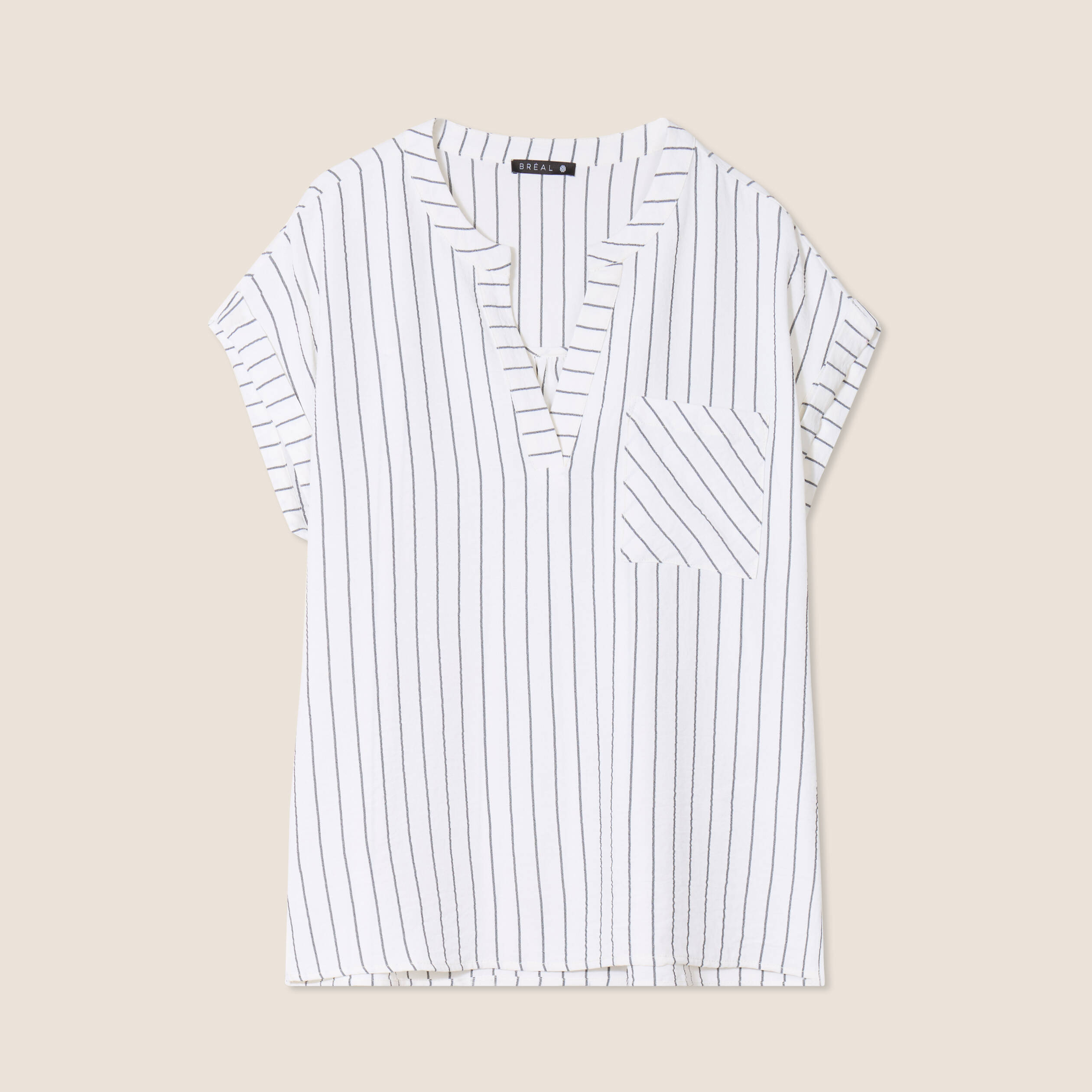 blouse fluide manches courtes gris fonce femme Blouse fluide manches courtes gris foncé femme