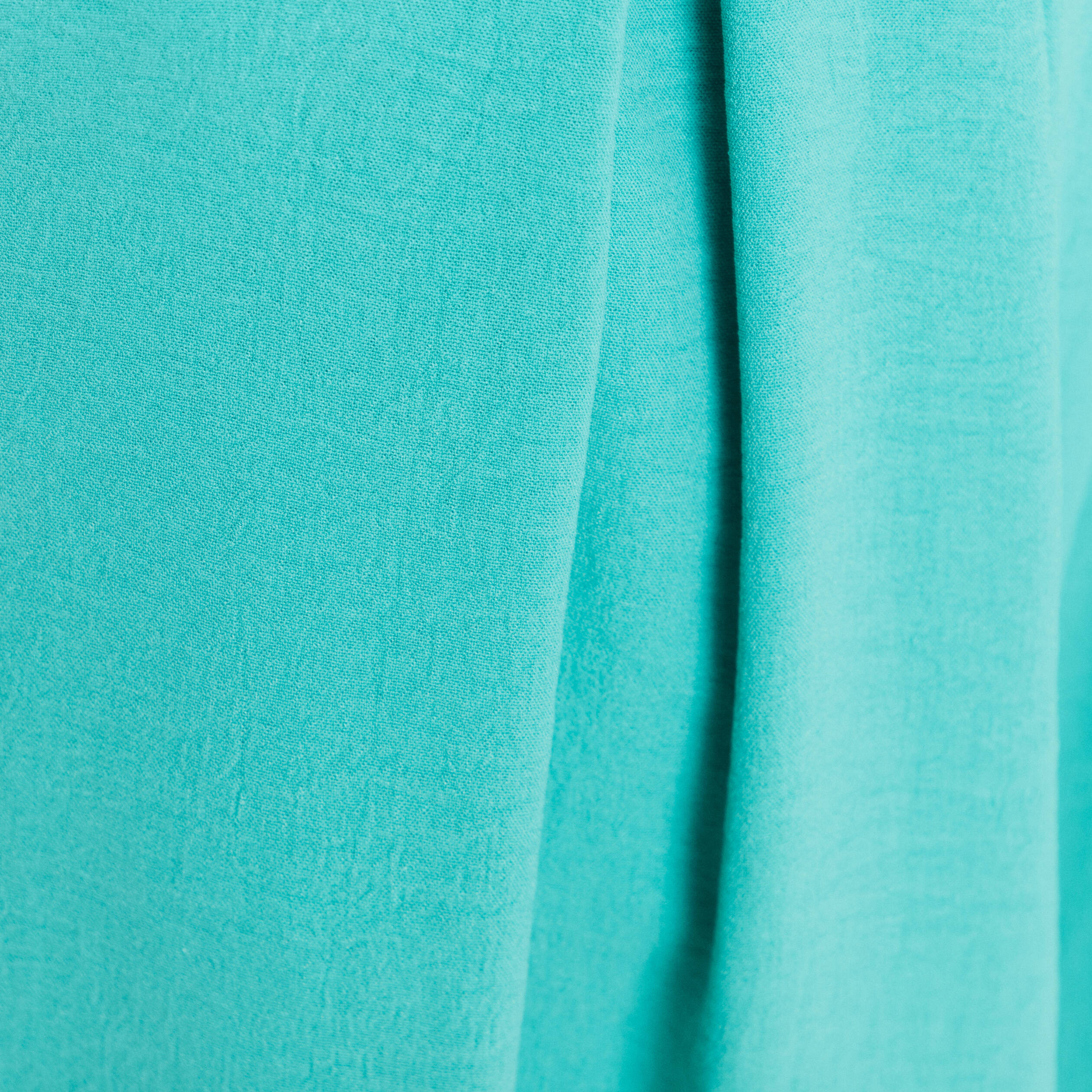 Pantalon jupe-culotte large vert turquoise femme