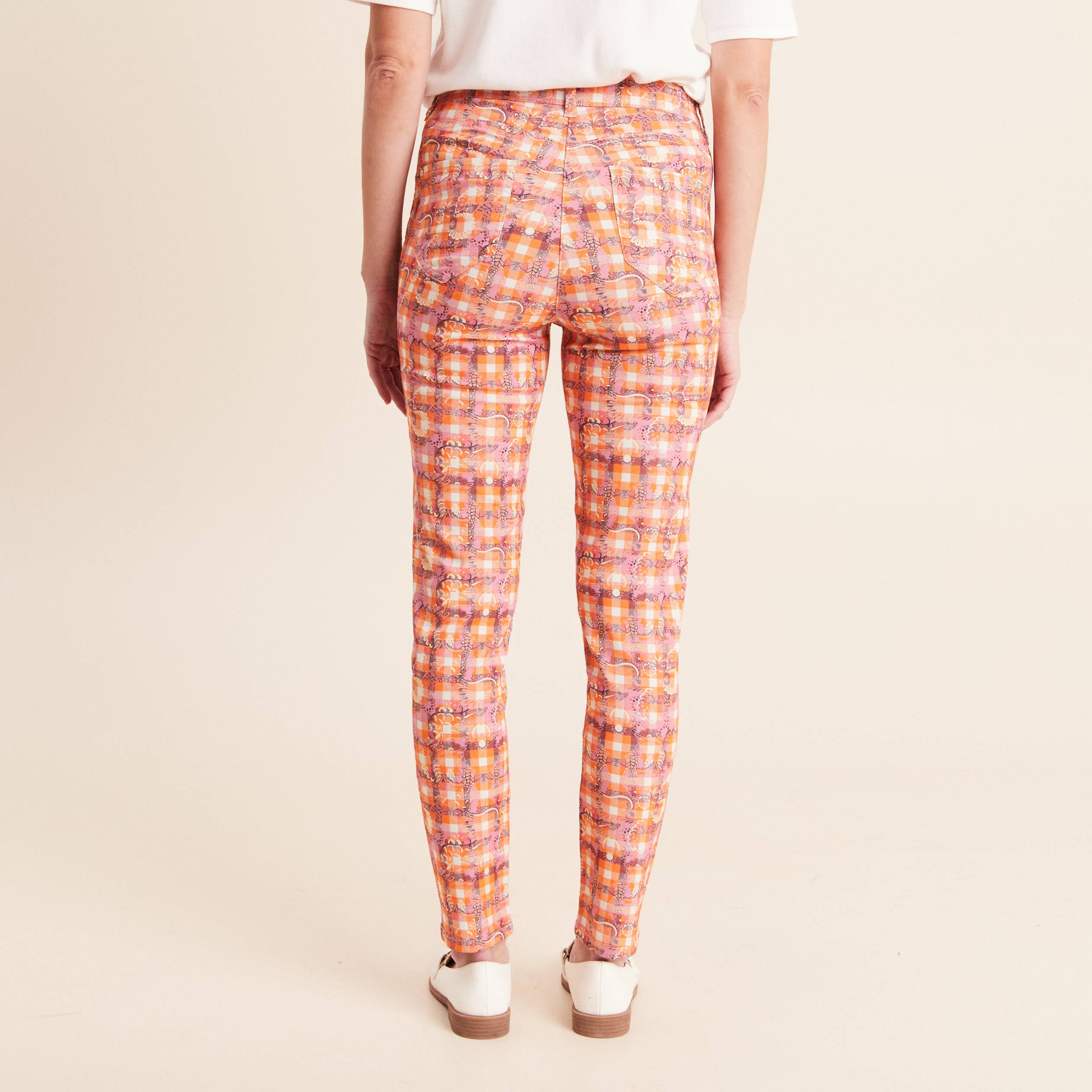 Pantalon magique Le L&eacute;ger coupe ajust&eacute;e orange femme