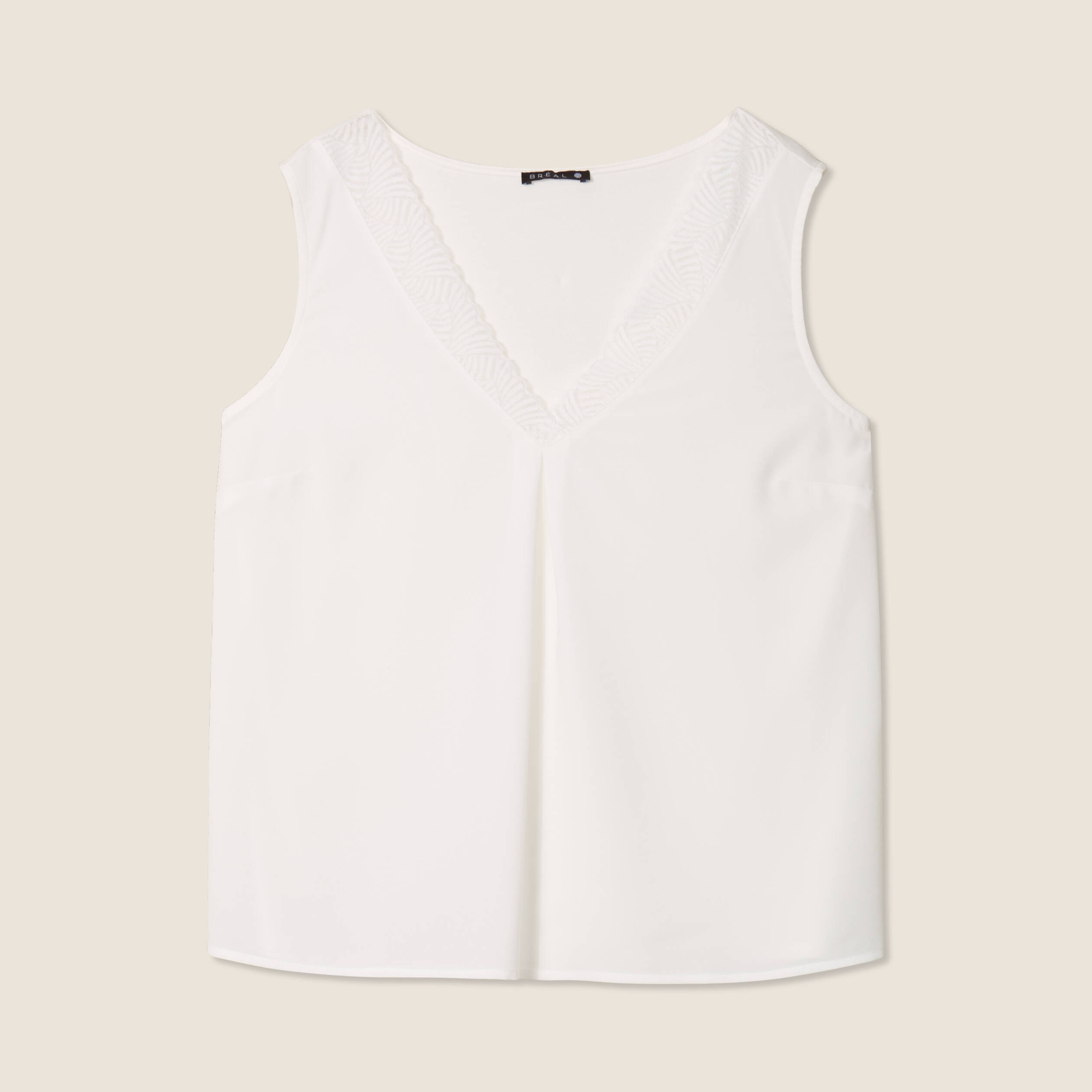 debardeur sans manches ecru femme Débardeur sans manches ecru femme