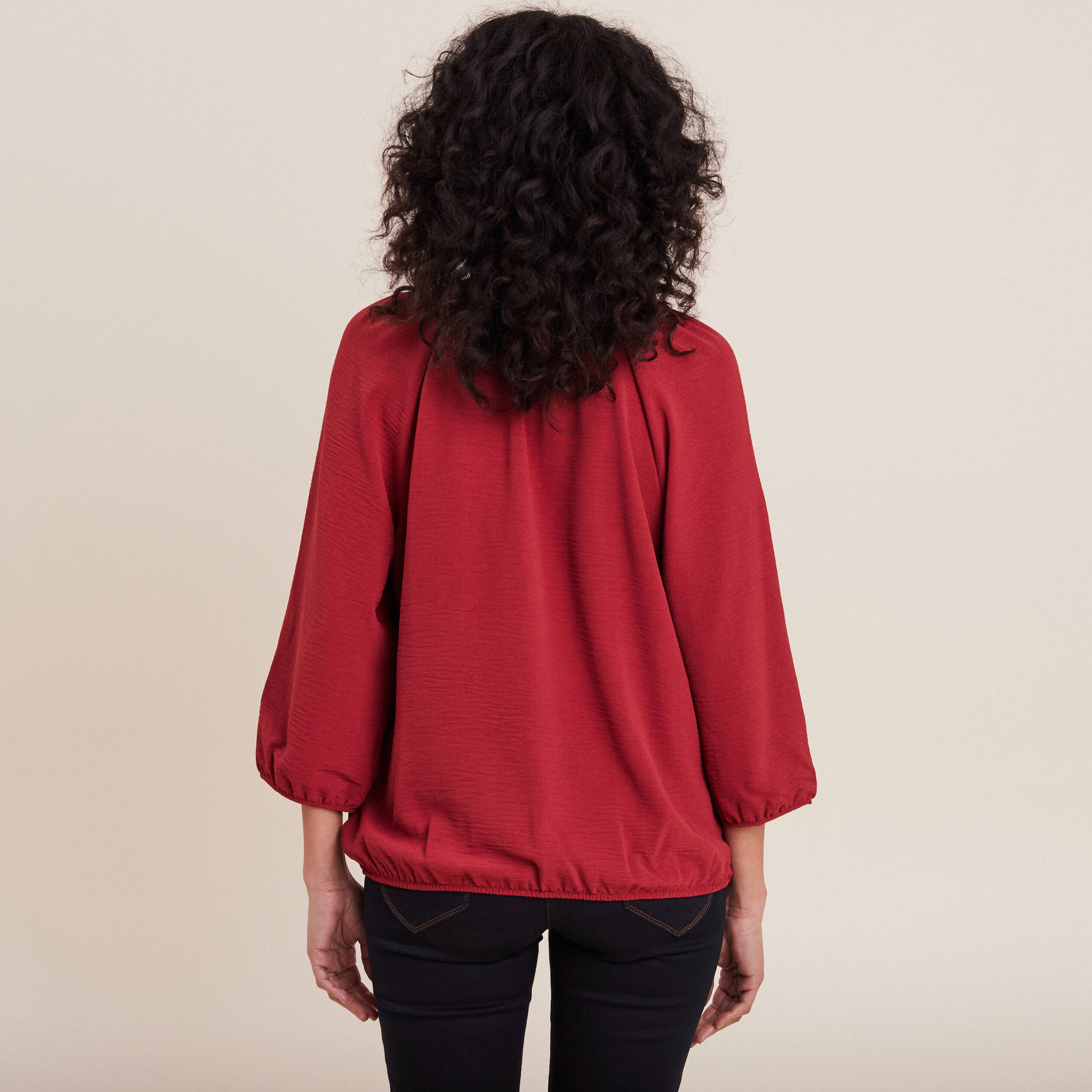 Blouse bordeaux femme online