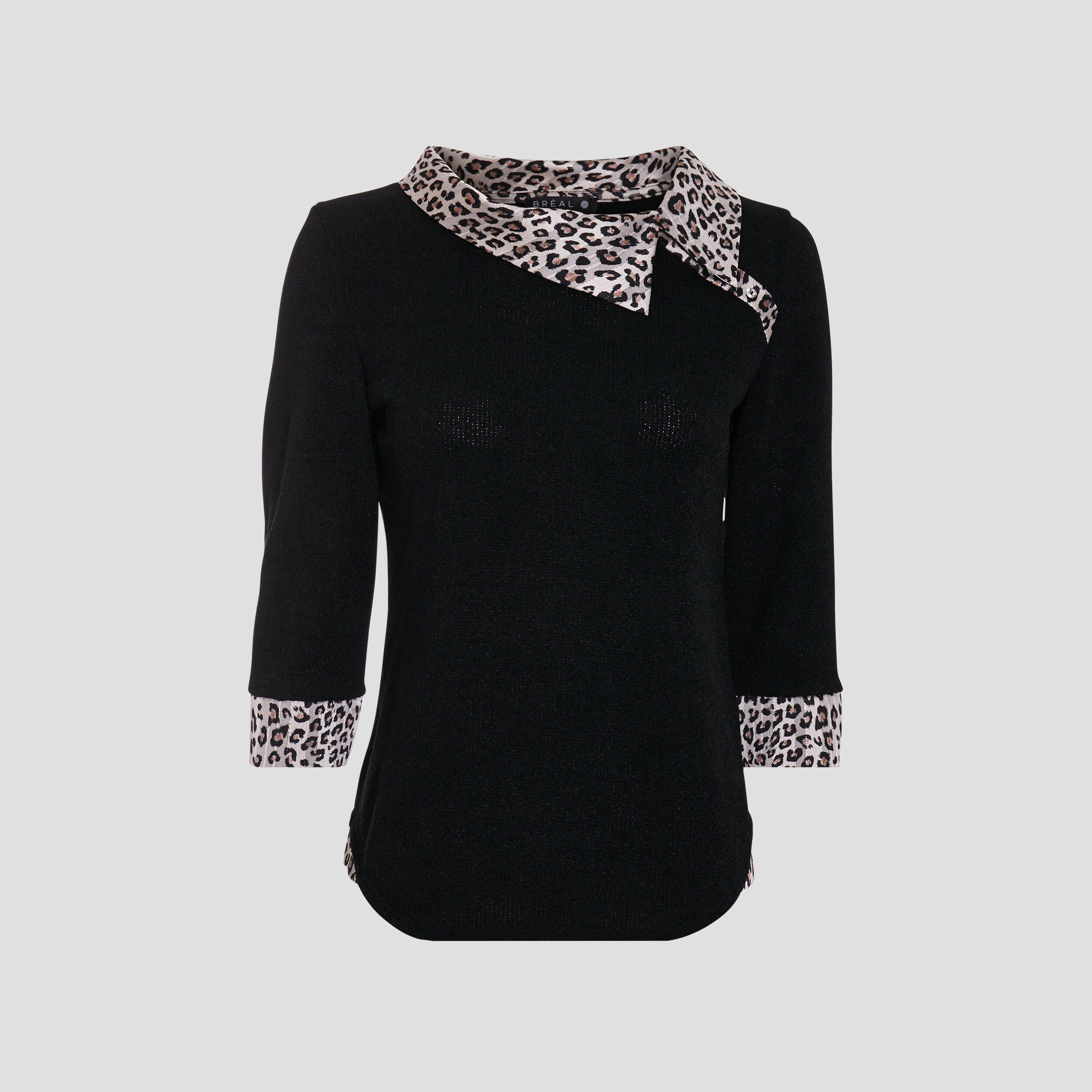 T-shirt manches 3/4 ecru femme