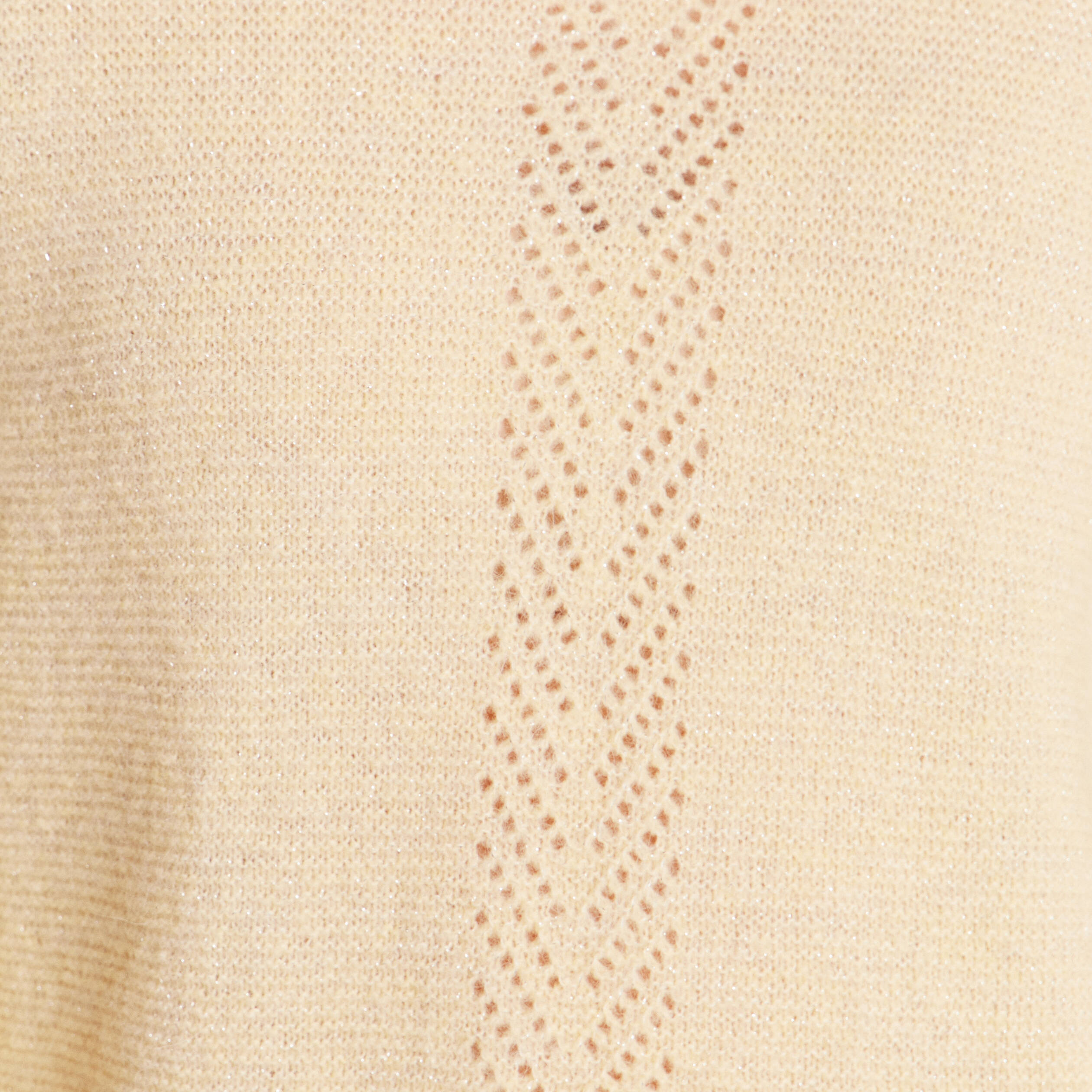 Pull droit col rond manches longues jaune pastel femme