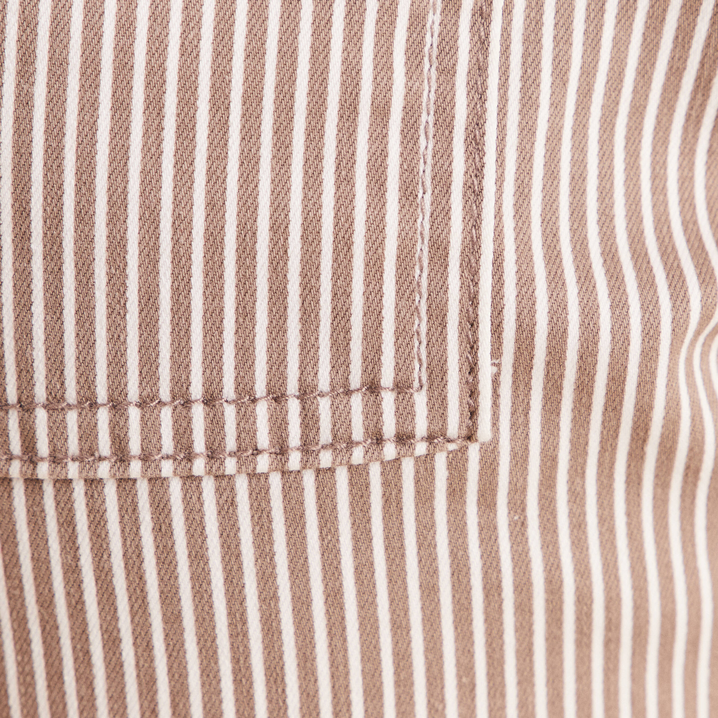 Pantalon coupe mom 7/8&egrave;me marron femme