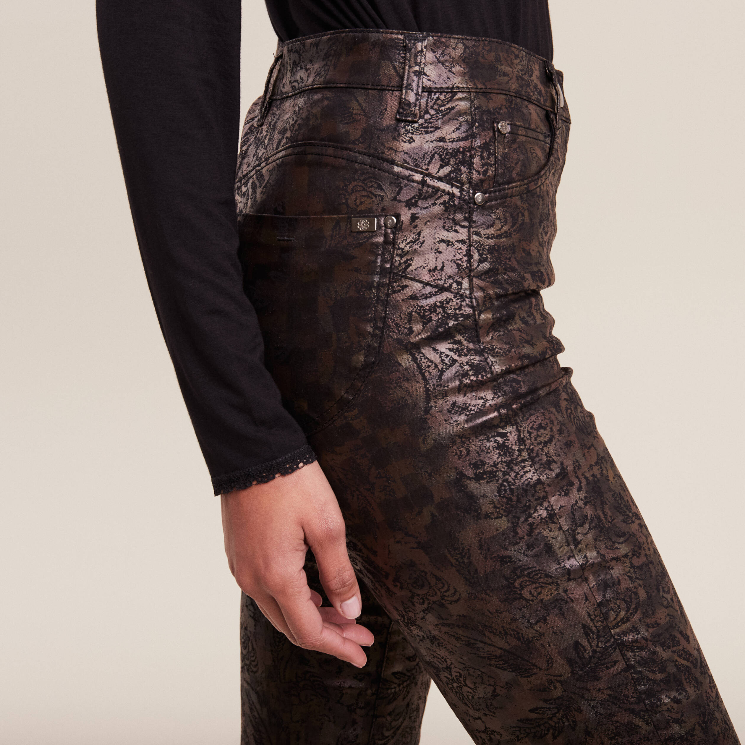 Pantalon online couleur or