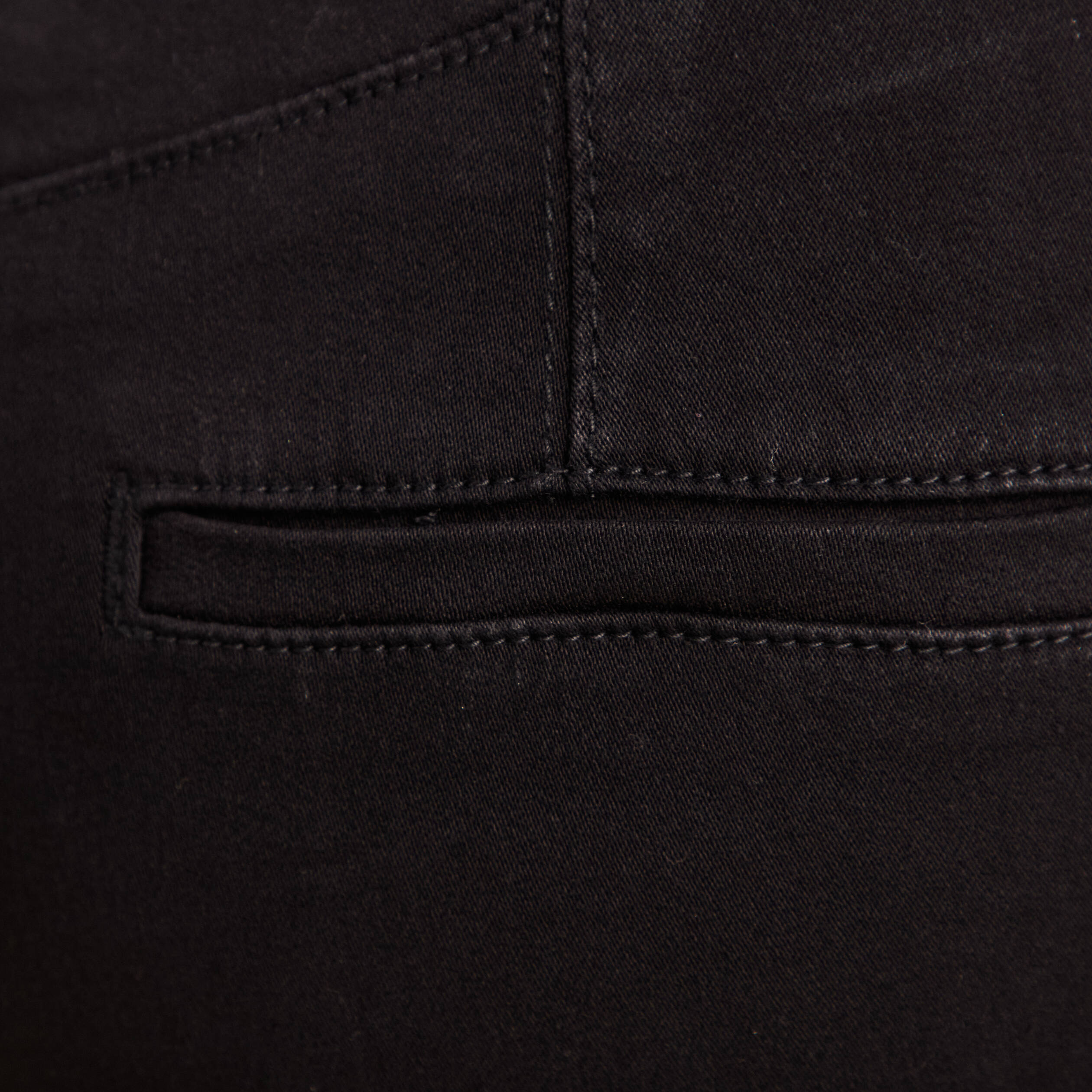 Pantalon coupe bootcut &agrave; pont noir femme